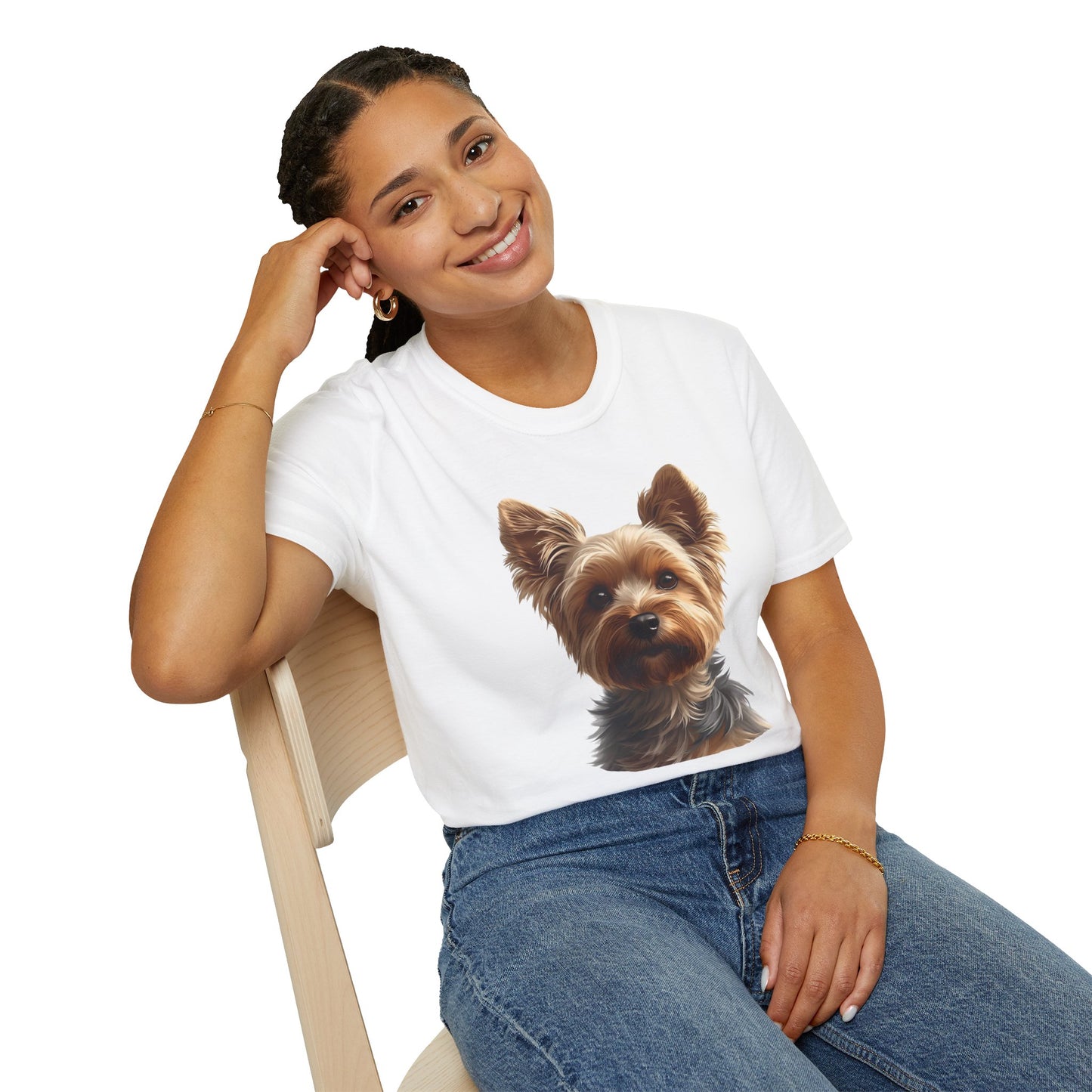 Yorkshire Terrier Dog Portrait Shirt – Yorkie Dog Lover Gift, Cute Dog Mom Tee, Dog Dad Shirt, Pet Breed Apparel