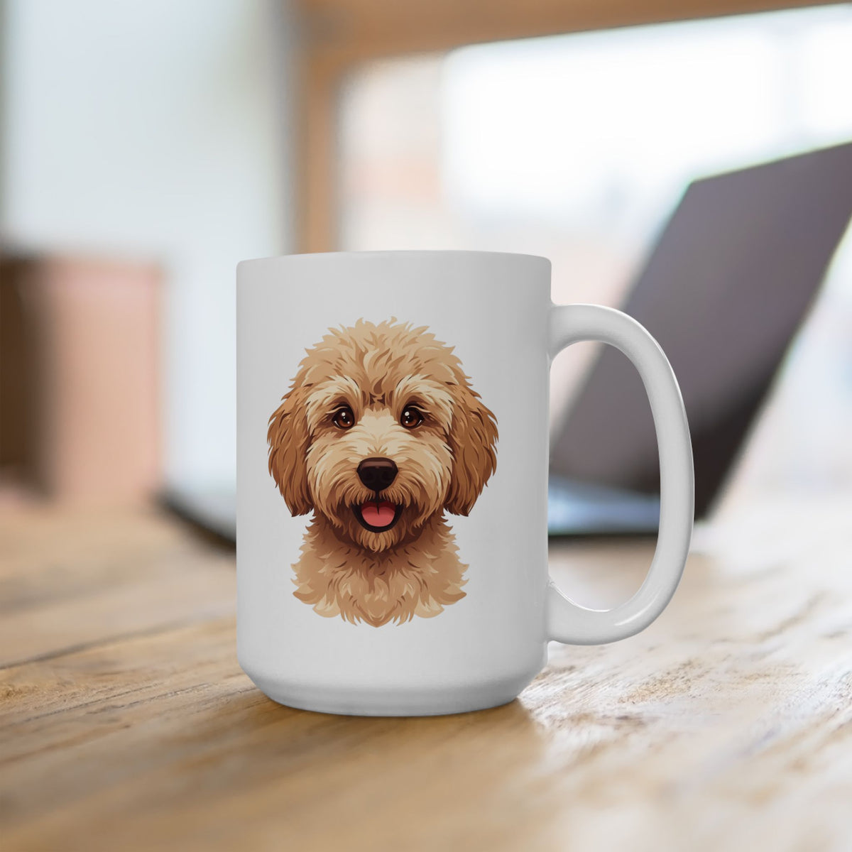 Labradoodle Coffee Mug, Cute Doodle Dog Mug, Dog Lover Mug, Pet Parent Gift, Doodle Mom Dad Cup 11oz or 15oz, Dog Lover Gift
