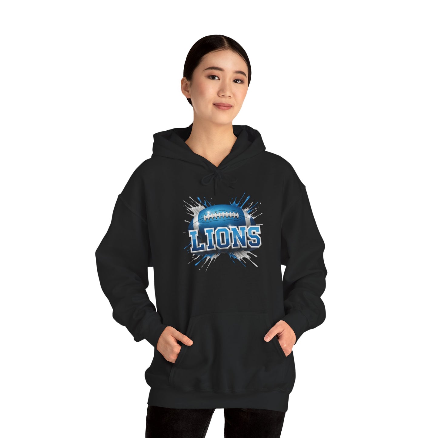 Detroit Football Hoodie, Detroit Team Hoodie, Football Gift for Detroit Fans, Game Day Sports Fan Apparel, Football Fan Gift