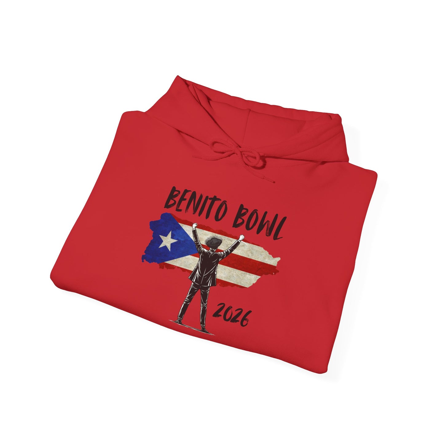Benito Bowl 2026 PR Flag Hoodie, Benito Bowl, Football Fan Gift, Puerto Rico Boricua Heritage Culture Pride Hoodie