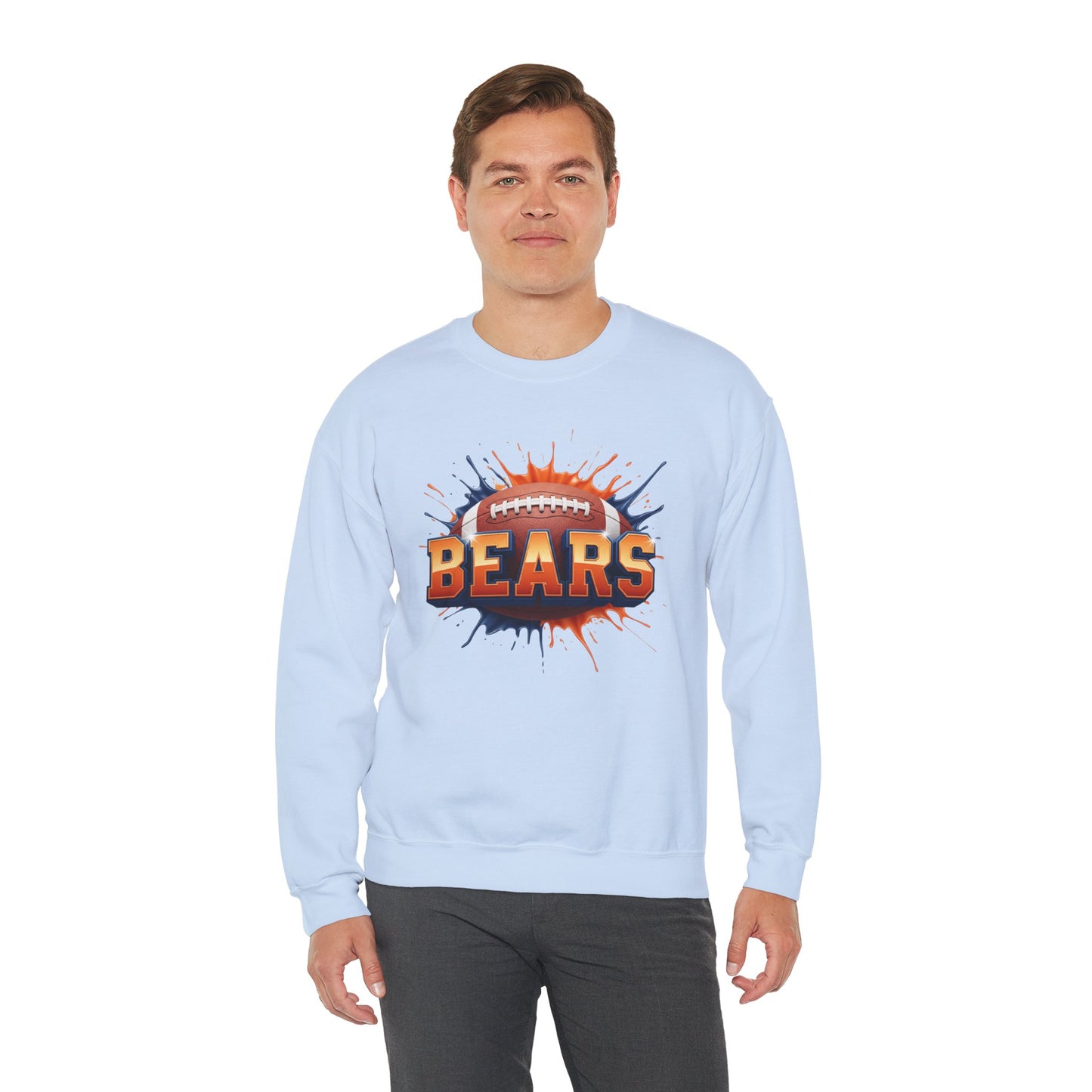 Chicago Football Sweatshirt, Chicago Team Sweatshirt, Football Gift for Chicago Fans, Game Day Sports Fan Football Apparel