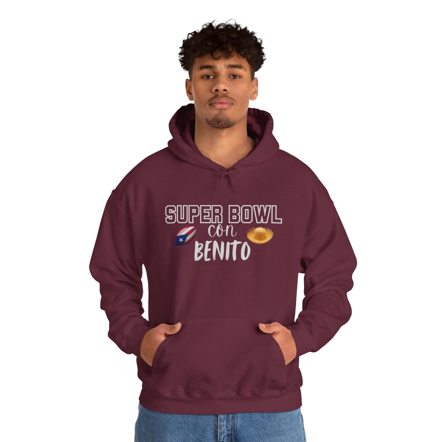 Benito Bowl Halftime Shirt 2026 Hoodie, Benito Bowl Hooded Sweatshirt, Football Fan Gift, Puerto Rico Heritage Hoodie, Boriqua Pride Gift