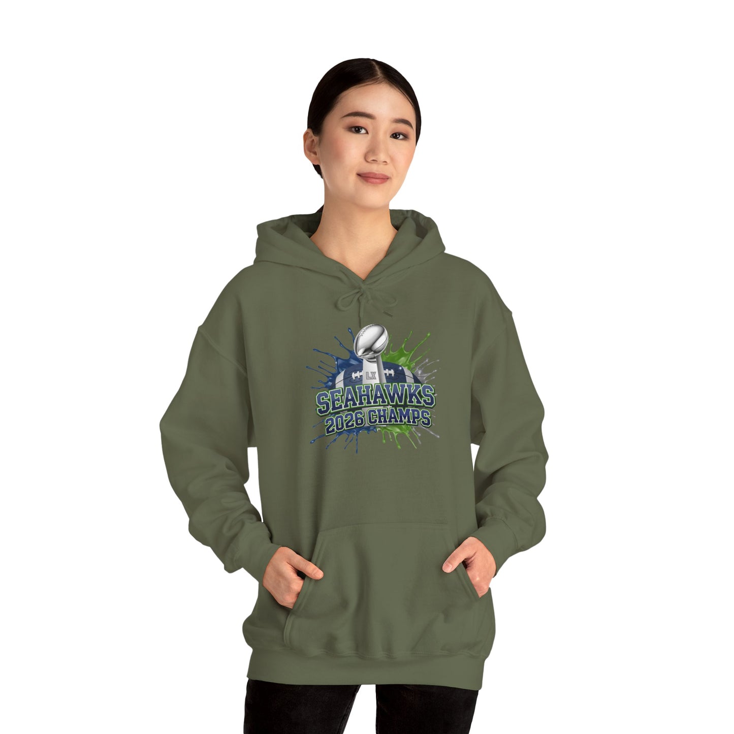 Seahawks 2026 Champions Hoodie – Seahawks Football 12s Fan Hoodie, 2026 football Champs, Football Gift
