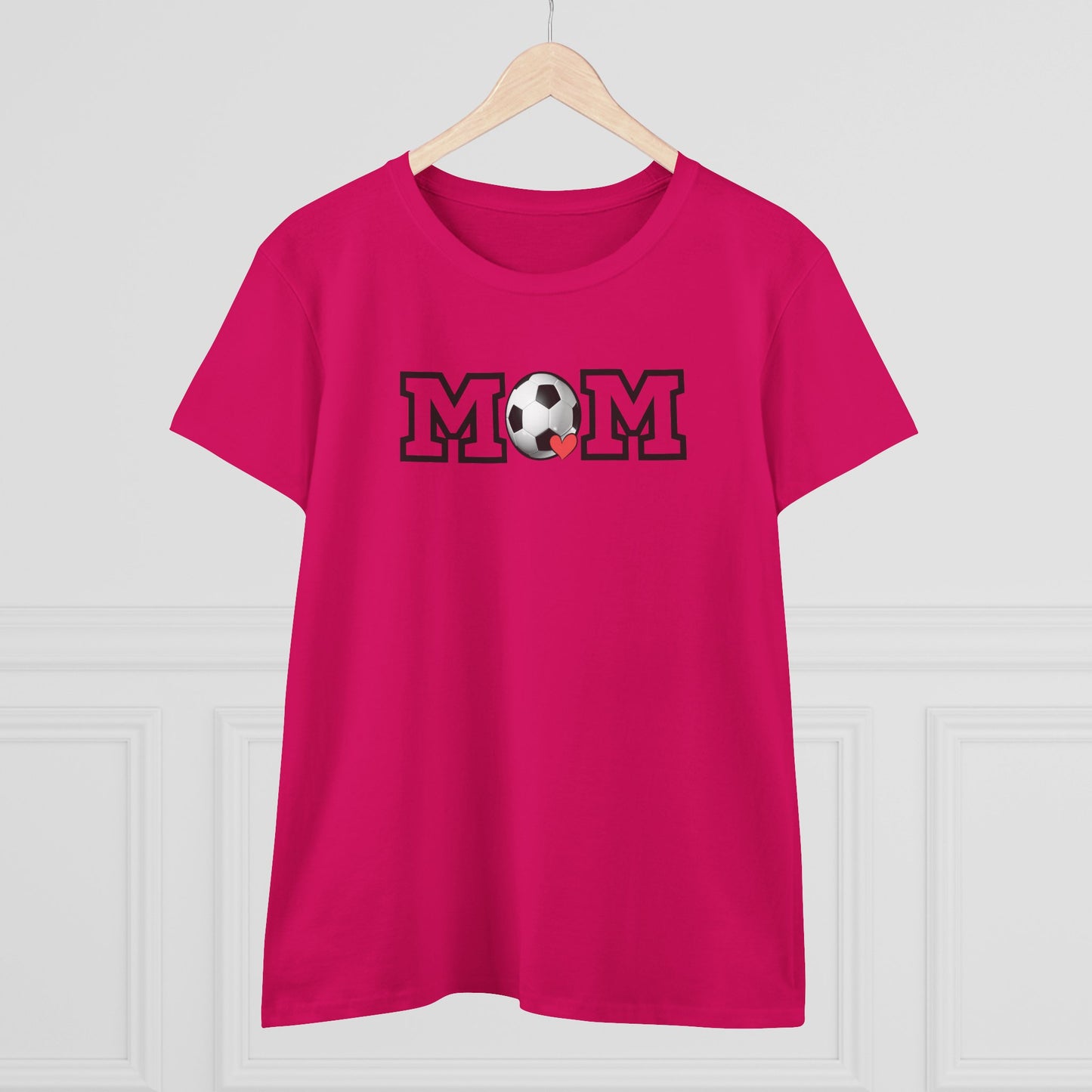 Soccer Mom Shirt, Sports Mom Gift, Cotton T-Shirt, Soccer Fan Apparel, Mother's Day Tee, Mom loves Soccer, Sports Mom