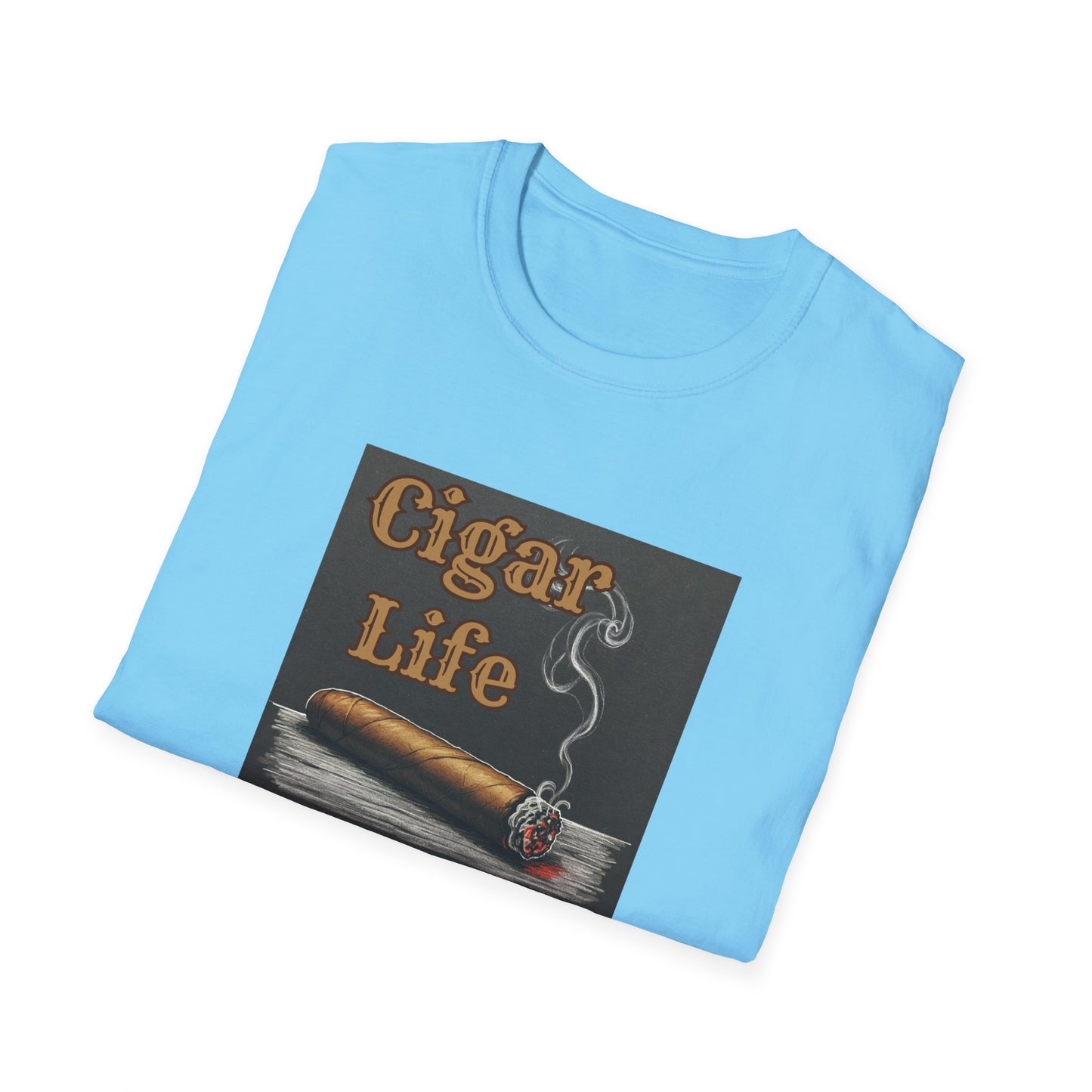 Cigar Life Unisex T-Shirt, BBQ Pool Party Shirt, Fathers Day Gift, Relaxation Leisure, Cigar lover Gift, Grandpa Gift