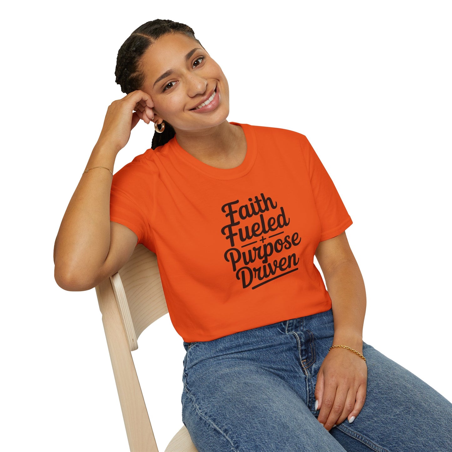 Faith Fueled Purpose Driven T-Shirt – Inspirational Christian Shirt, Motivational Faith Tee for Women & Men