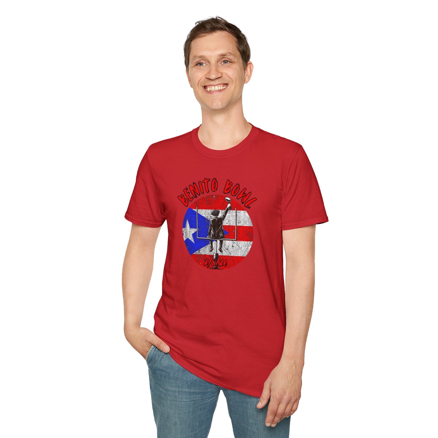 Benito Bowl 2/8/26 T-Shirt – Puerto Rico Heritage Tee, Boricua Pride Football Fan Shirt