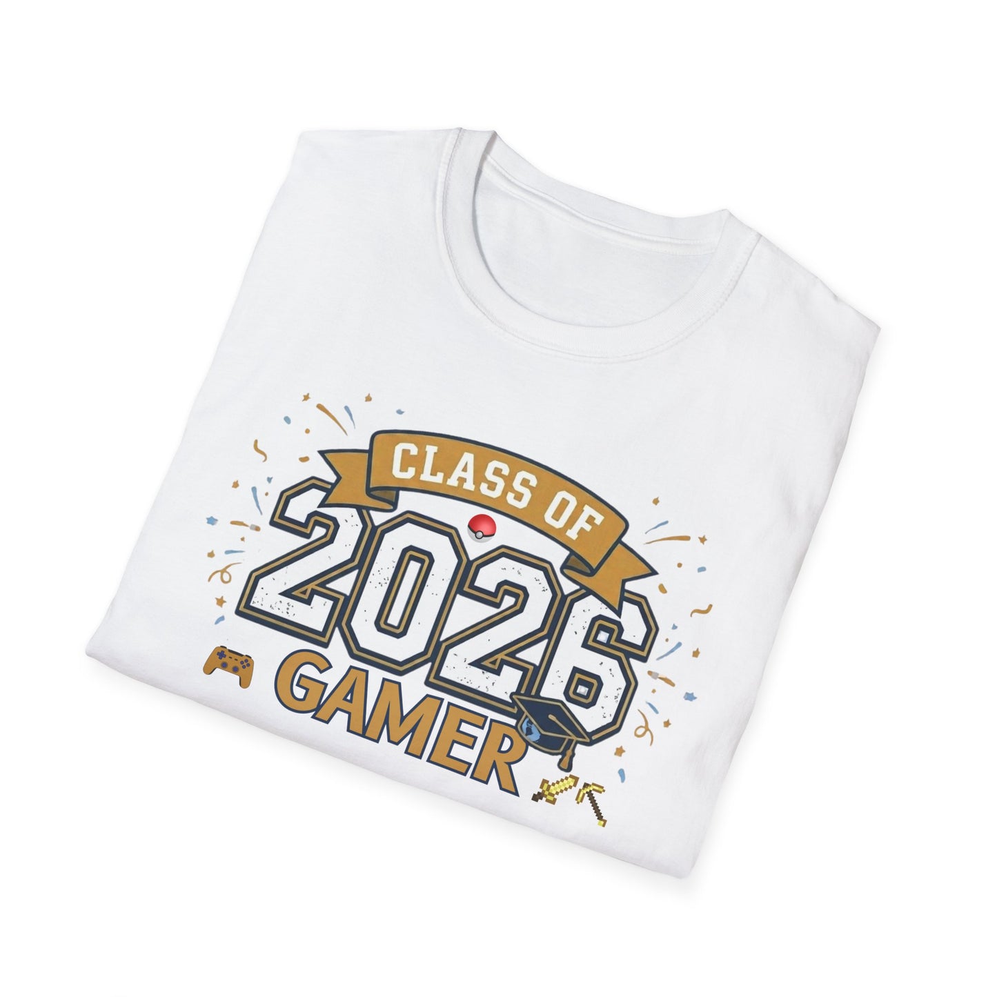 Class of 2026 Gamer T-Shirt – Graduation Gift for Gamers, Senior 2026 Shirt, Video Game Grad Tee, High School or College