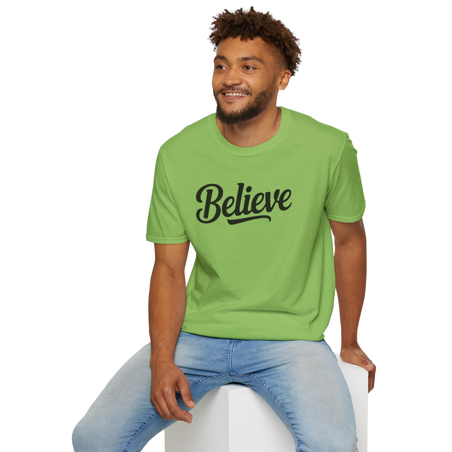 Believe T-Shirt – Inspirational Faith Shirt, Christian Motivational Tee, Positive Encouragement Apparel