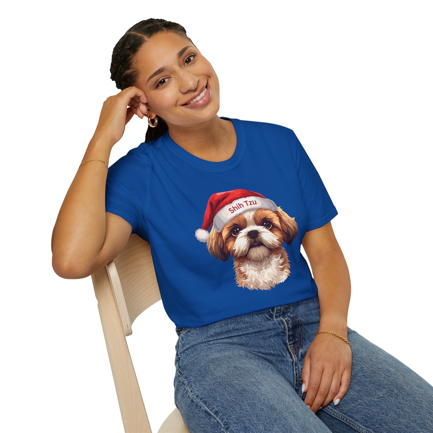 Shih Tzu Dog Portrait Shirt – Shih Tzu Dog Lover Gift, Cute Dog Mom Tee, Dog Dad Shirt, Pet Breed Apparel
