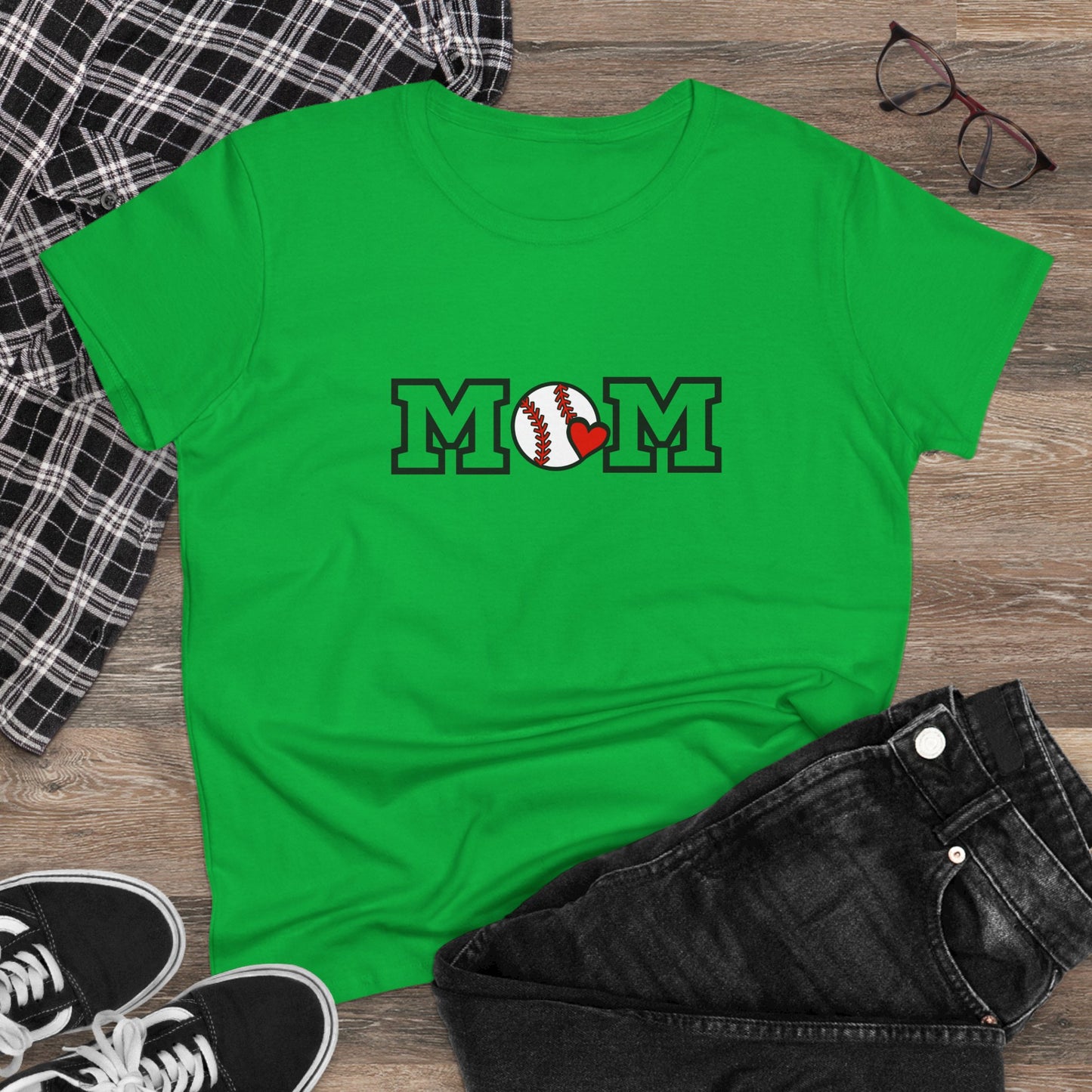 Baseball Mom Shirt, Sports Mom Gift, Cotton T-Shirt, Baseball Fan Apparel, Mother's Day Tee, Mom loves Baseball, Sports Mom