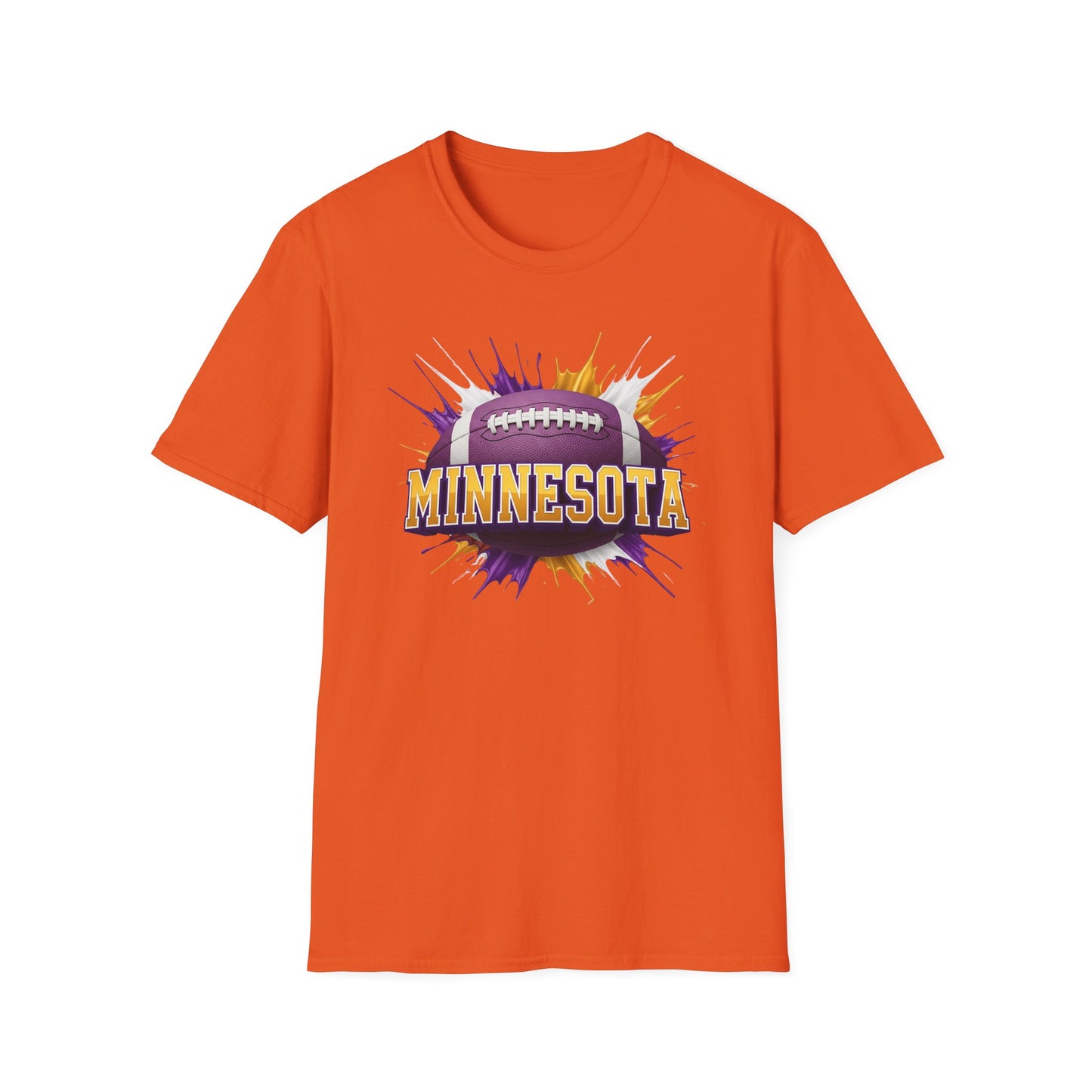 Minnesota Football Unisex T-Shirt, Minnesota Team Tee, Football Gift for Minnesota Fans, Game Day Shirt, Sports Fan Apparel Football Tee