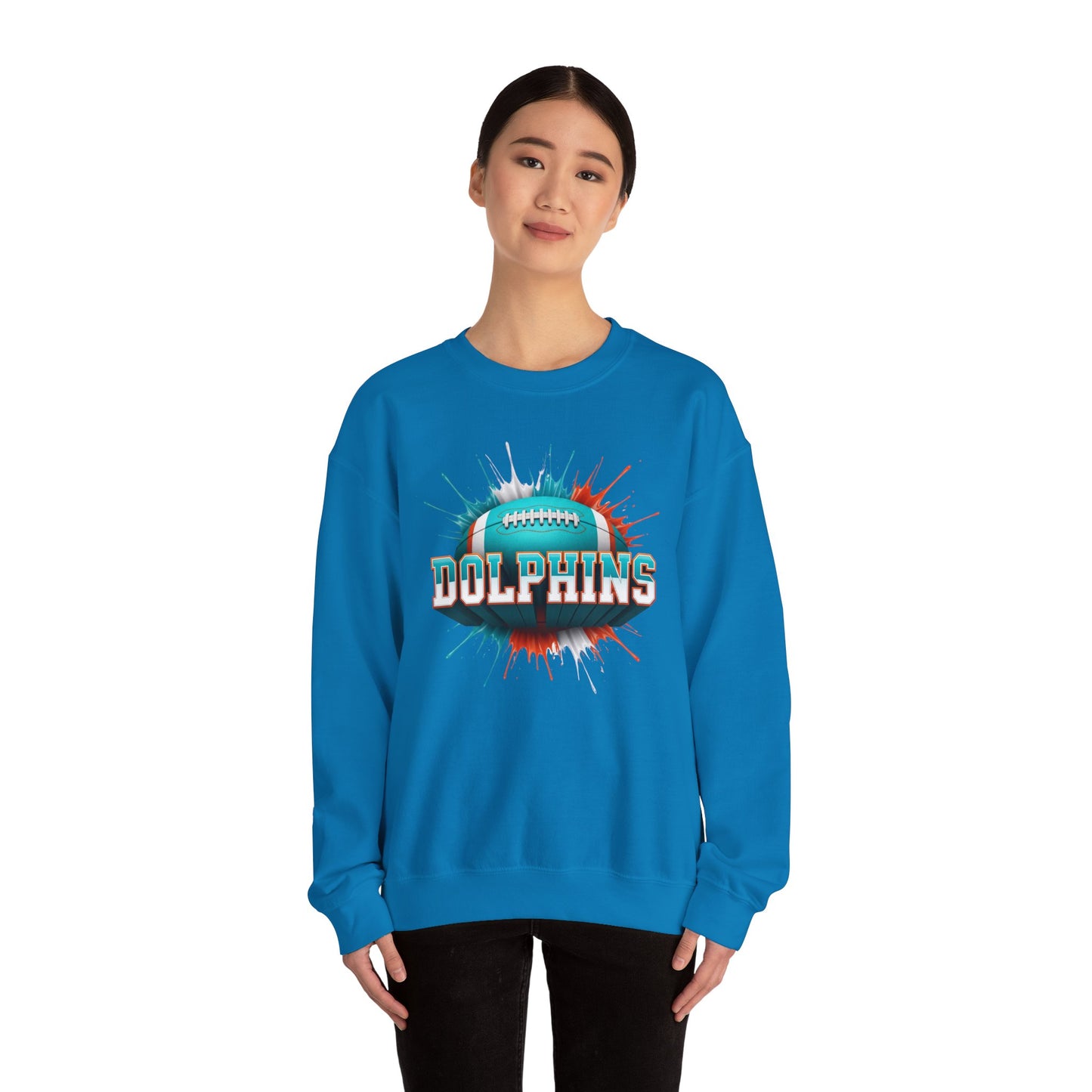 Miami Football Sweatshirt, Miami Team Sweatshirt, Football Gift for Miami Fans, Game Day Sports Fan Football Apparel