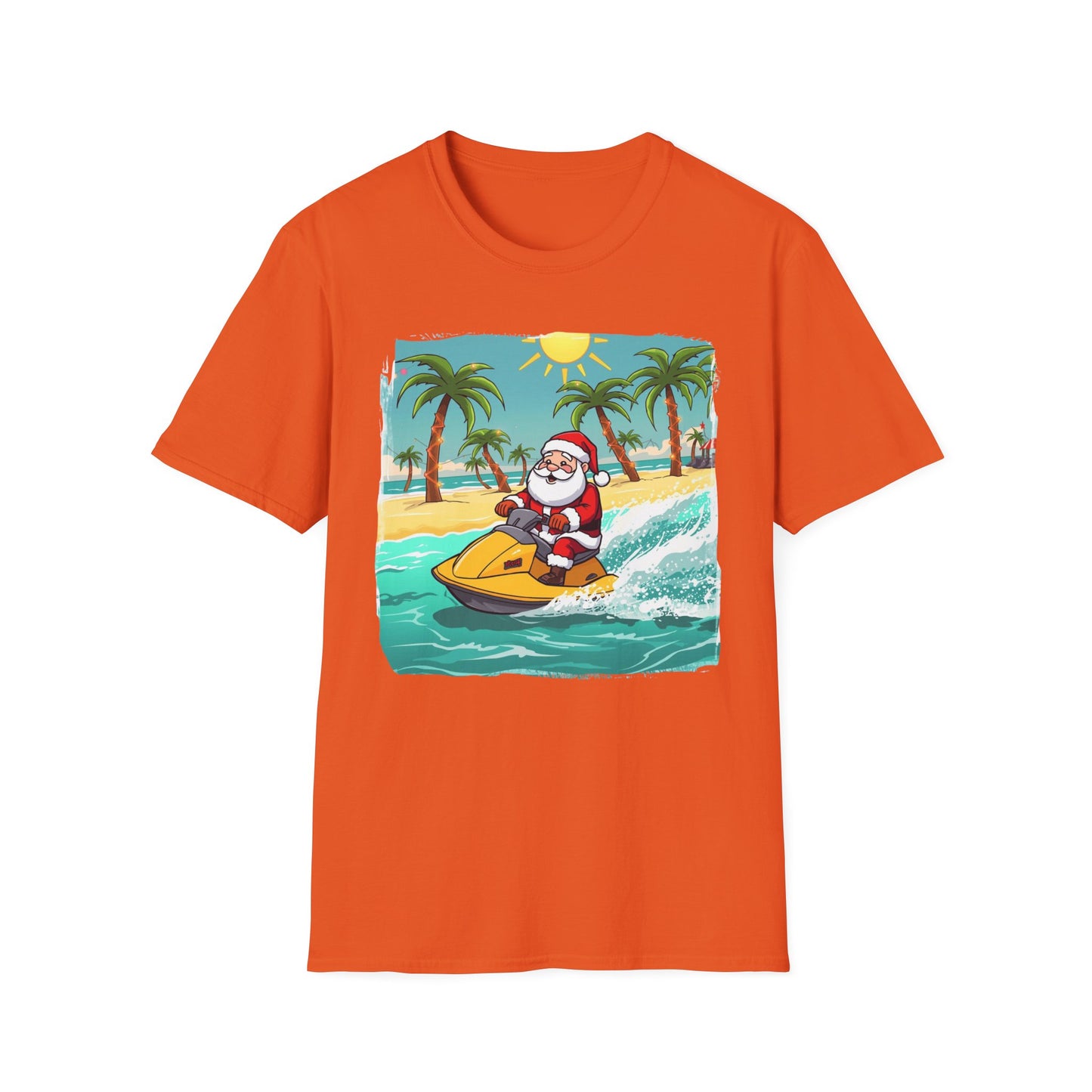 Tropical Santa on a Wave runner Shirt, Family Christmas Shirts, Christmas T Shirt, Holiday Shirt, Cute Xmas Shirt for the family, Holiday Gift
