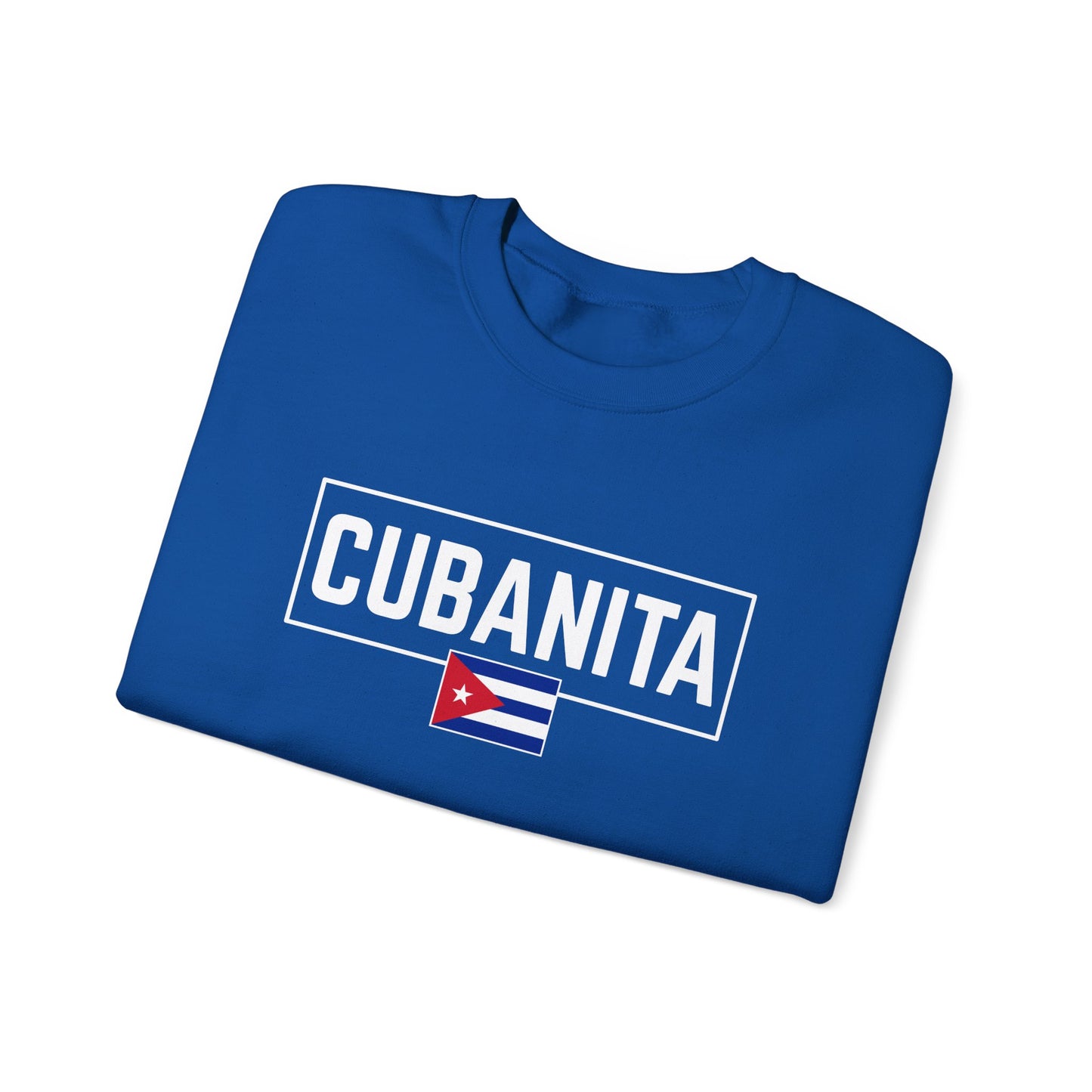 CUBANITA Sweatshirt – Cuban Flag Sweatshirt for Women, Latino Pride Sweatshirt, Cuba Heritage Top, Cuban Culture Graphic Sweatshirt