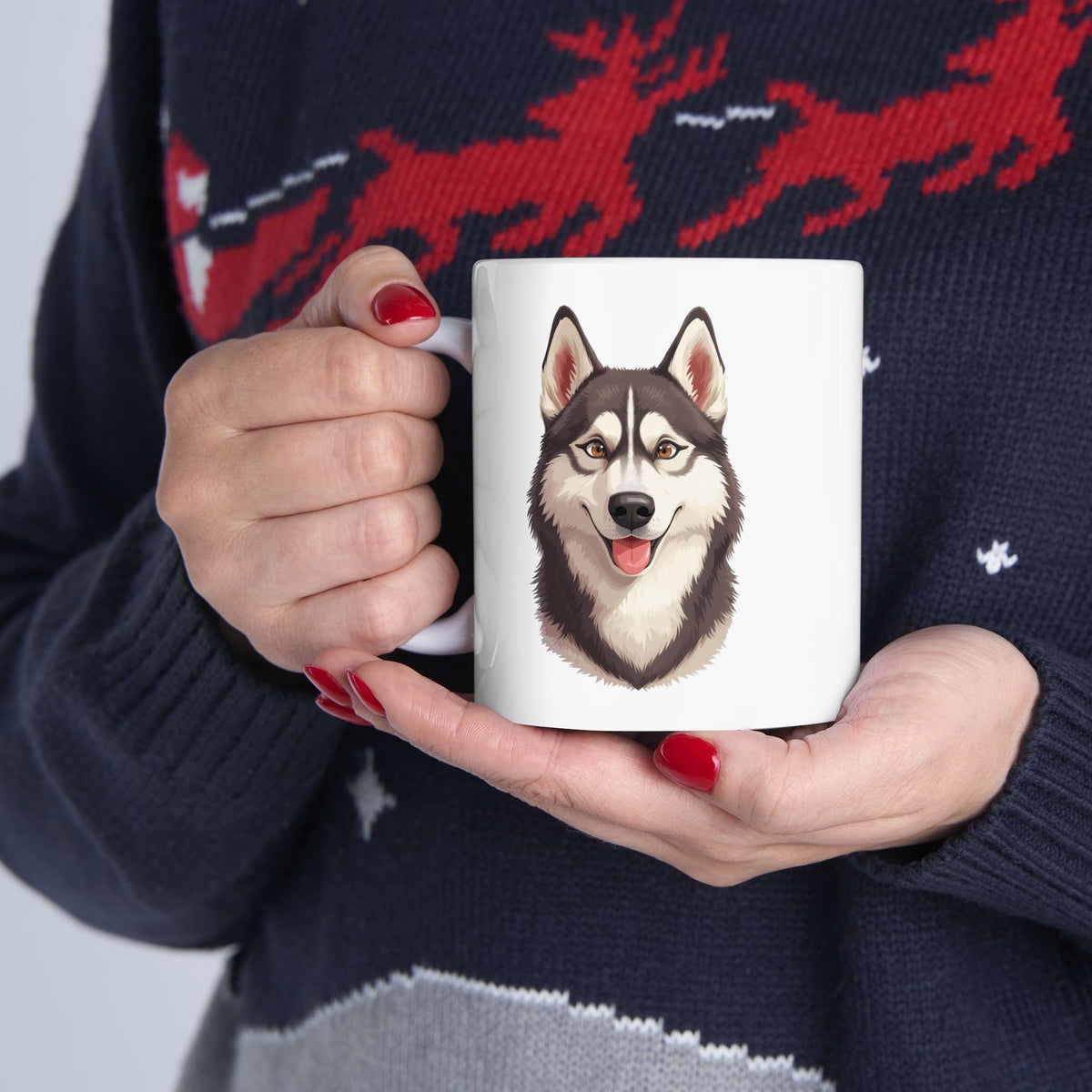 Siberian Husky Mug, Husky Dog Coffee Mug, Dog Lover Mug, Pet Parent Gift, Husky Mom Dad Cup 11oz or 15oz, Dog Lover Gift