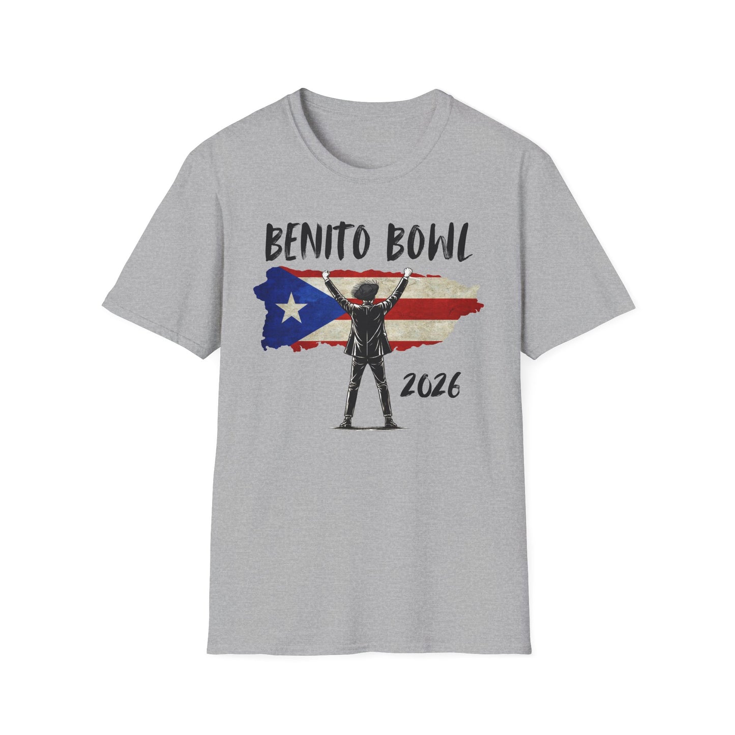 Benito Bowl 2026 PR Flag, Benito Bowl T-Shirt, Football Fan Gift, Puerto Rico Boricua Heritage Culture Pride Tee