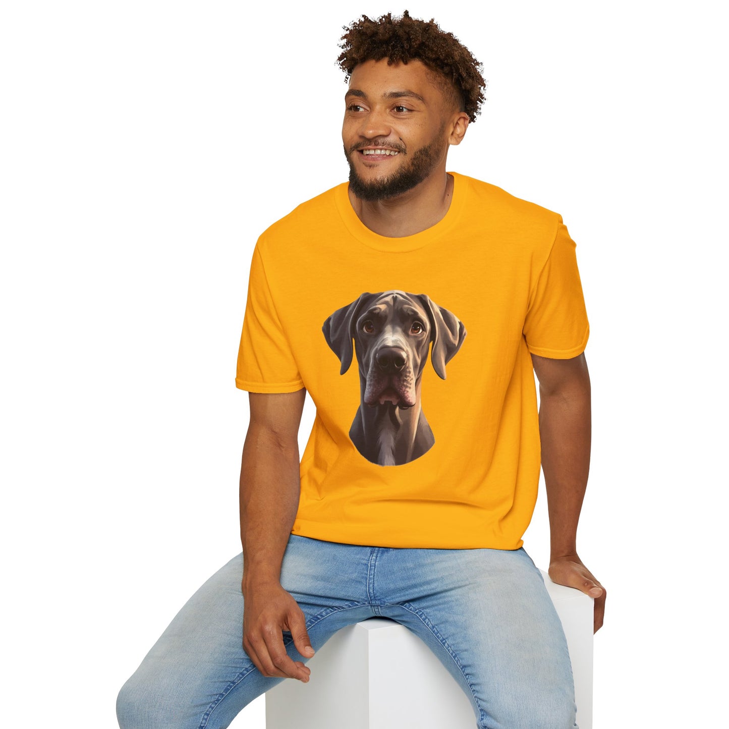 Great Dane Dog Portrait Shirt – Great Dane Dog Lover Gift, Cute Dog Mom Tee, Dog Dad Shirt, Pet Breed Apparel