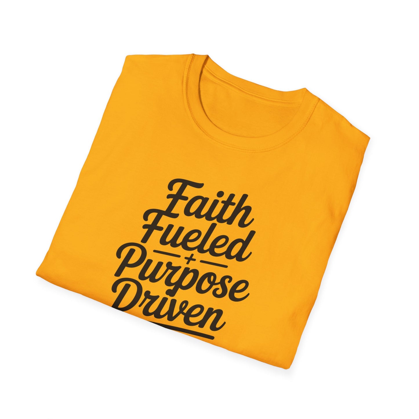 Faith Fueled Purpose Driven T-Shirt – Inspirational Christian Shirt, Motivational Faith Tee for Women & Men