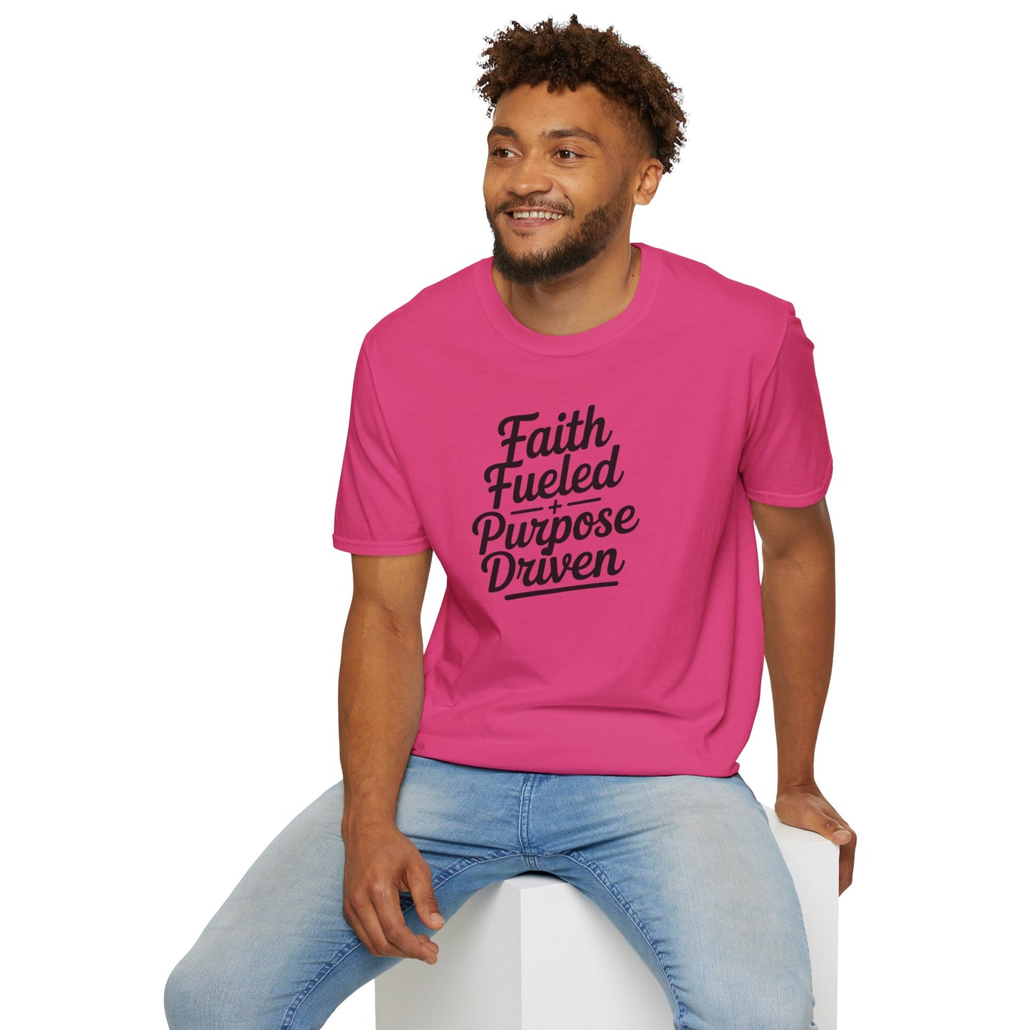 Faith Fueled Purpose Driven T-Shirt – Inspirational Christian Shirt, Motivational Faith Tee for Women & Men