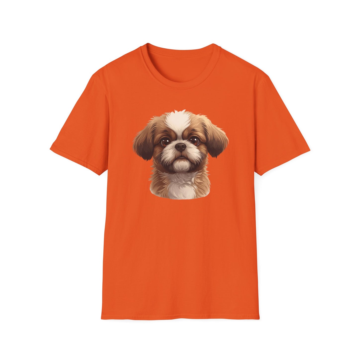 Shih Tzu Dog Portrait Shirt – Shih Tzu Shepherd Dog Lover Gift, Cute Dog Mom Tee, Dog Dad Shirt, Pet Breed Apparel
