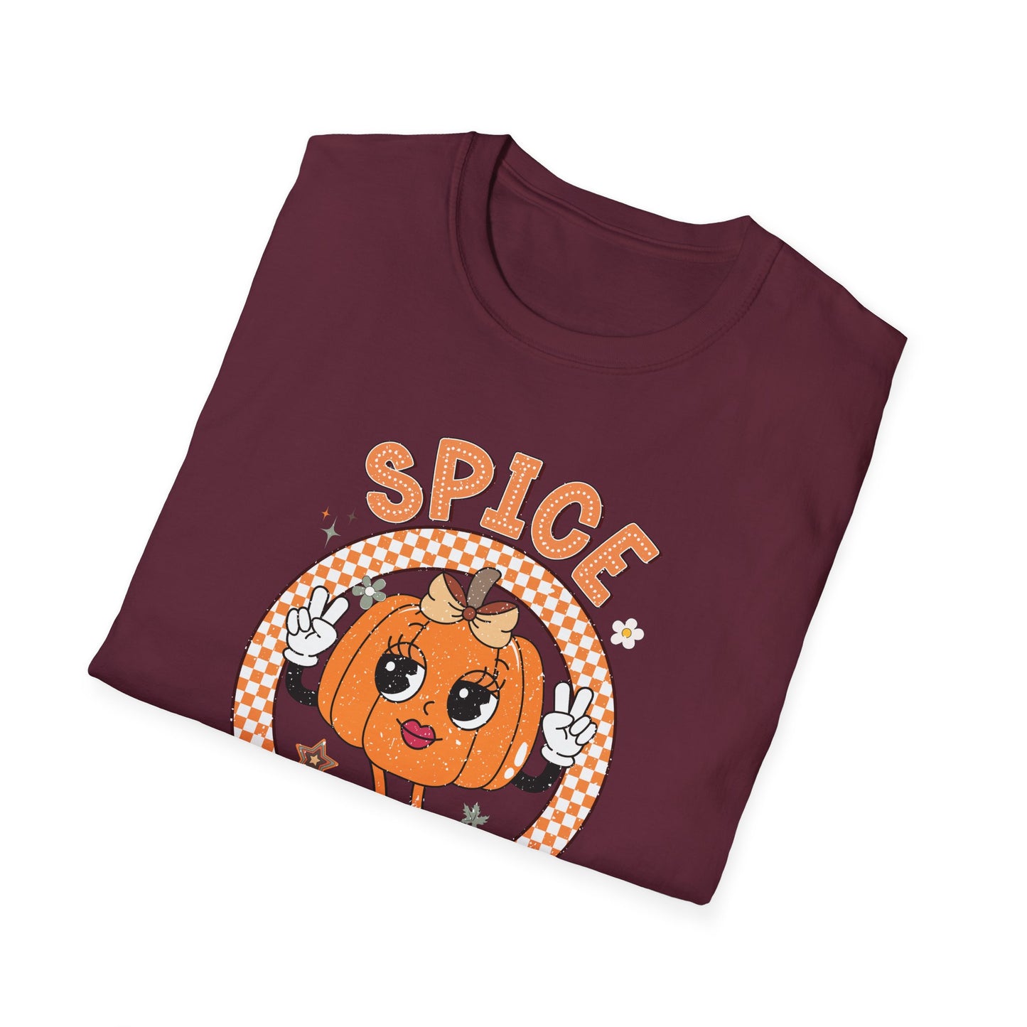 Spice Girl Pumpkin Fall T-Shirt - Cute Women's Autumn Tee, Thanksgiving Shirt, Lady Pumpkin Spice Girl Tee, Cozy Fall Tee for Her