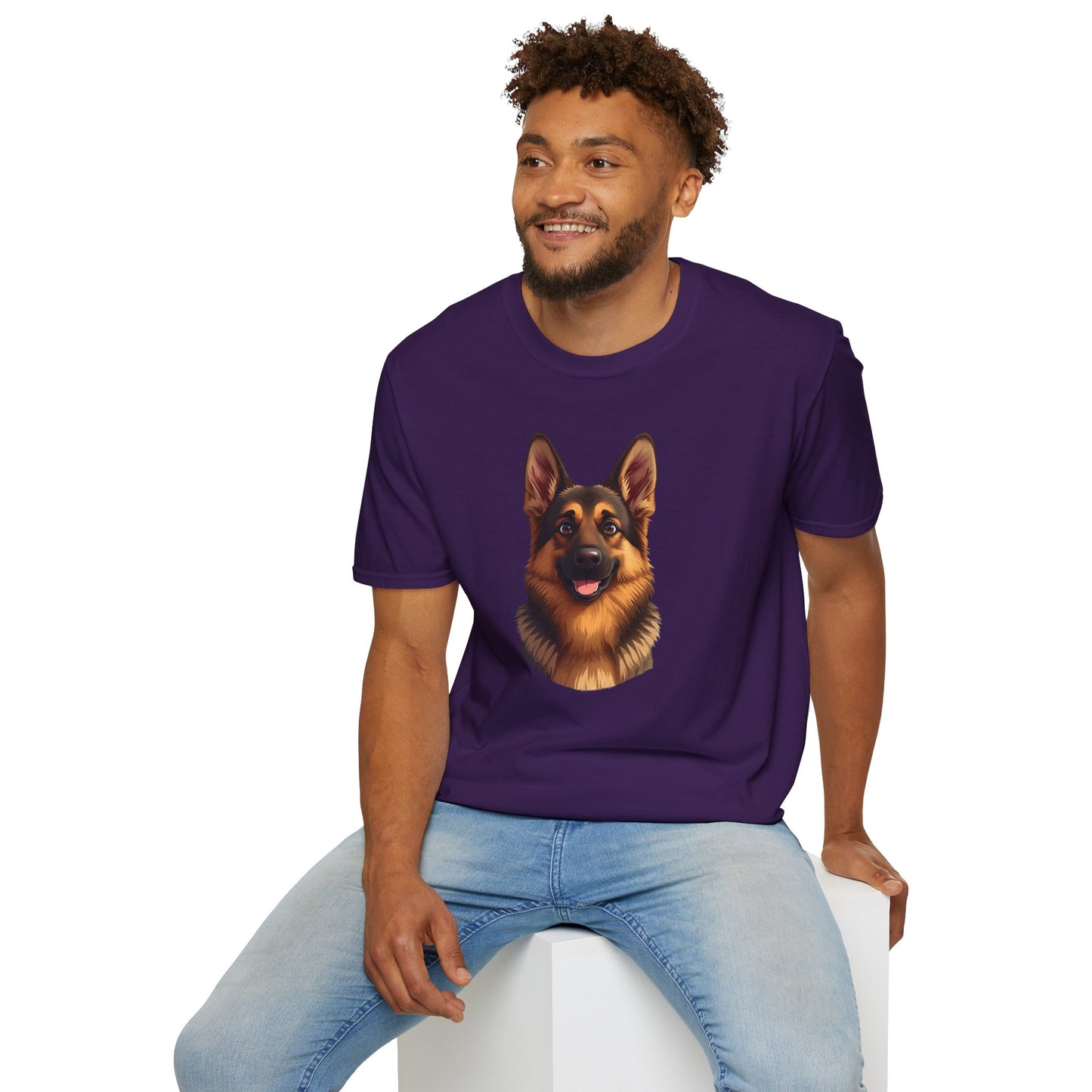 German Shepherd Dog Portrait Shirt – German Shepherd Dog Lover Gift, Cute Dog Mom Tee, Dog Dad Shirt, Pet Breed Apparel