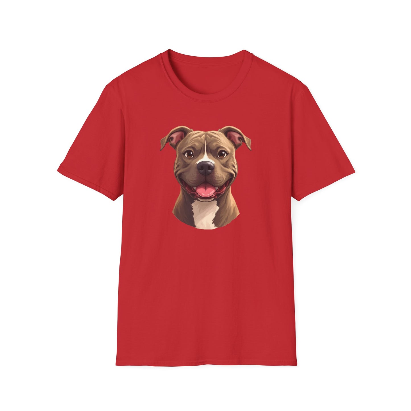 Pit Bull Terrier Dog Portrait Shirt – Pitbull Dog Lover Gift, Cute Dog Mom Tee, Dog Dad Shirt, Pet Breed Apparel