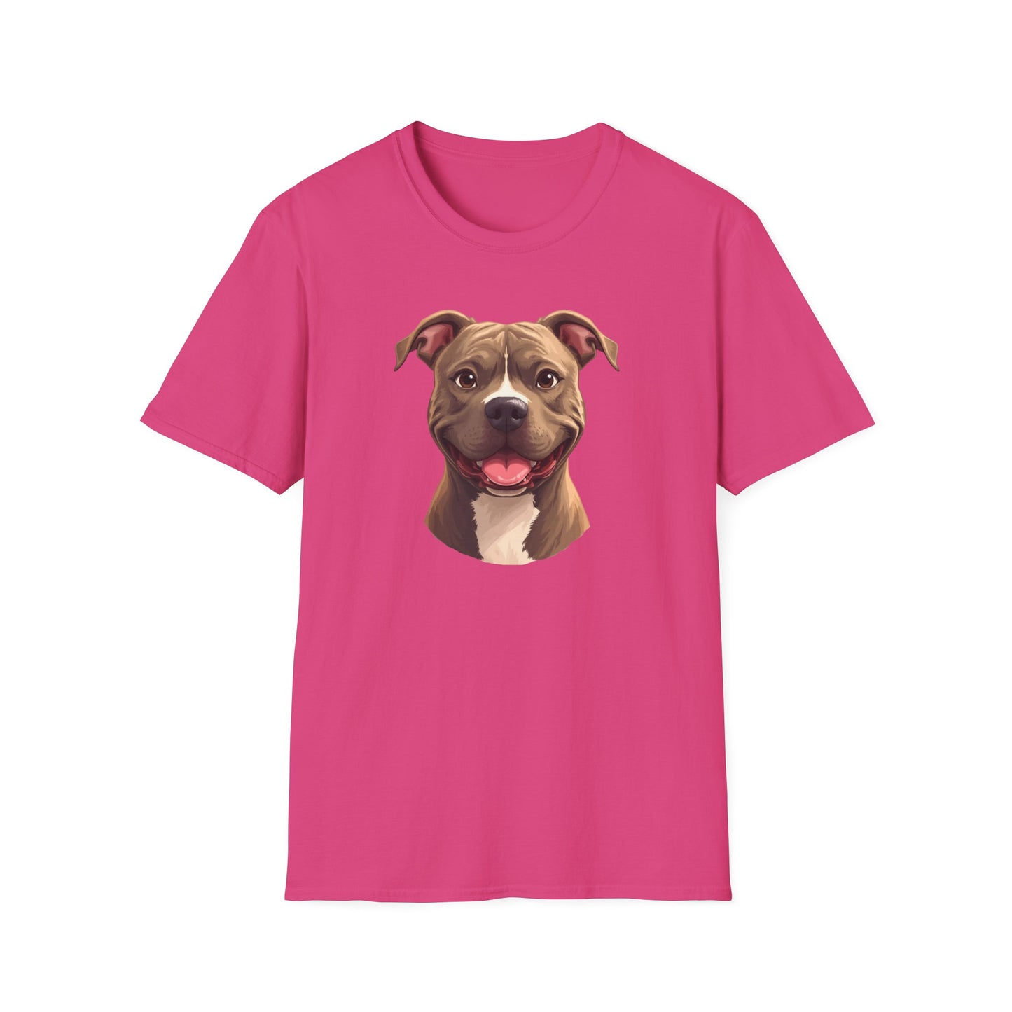 Pit Bull Terrier Dog Portrait Shirt – Pitbull Dog Lover Gift, Cute Dog Mom Tee, Dog Dad Shirt, Pet Breed Apparel