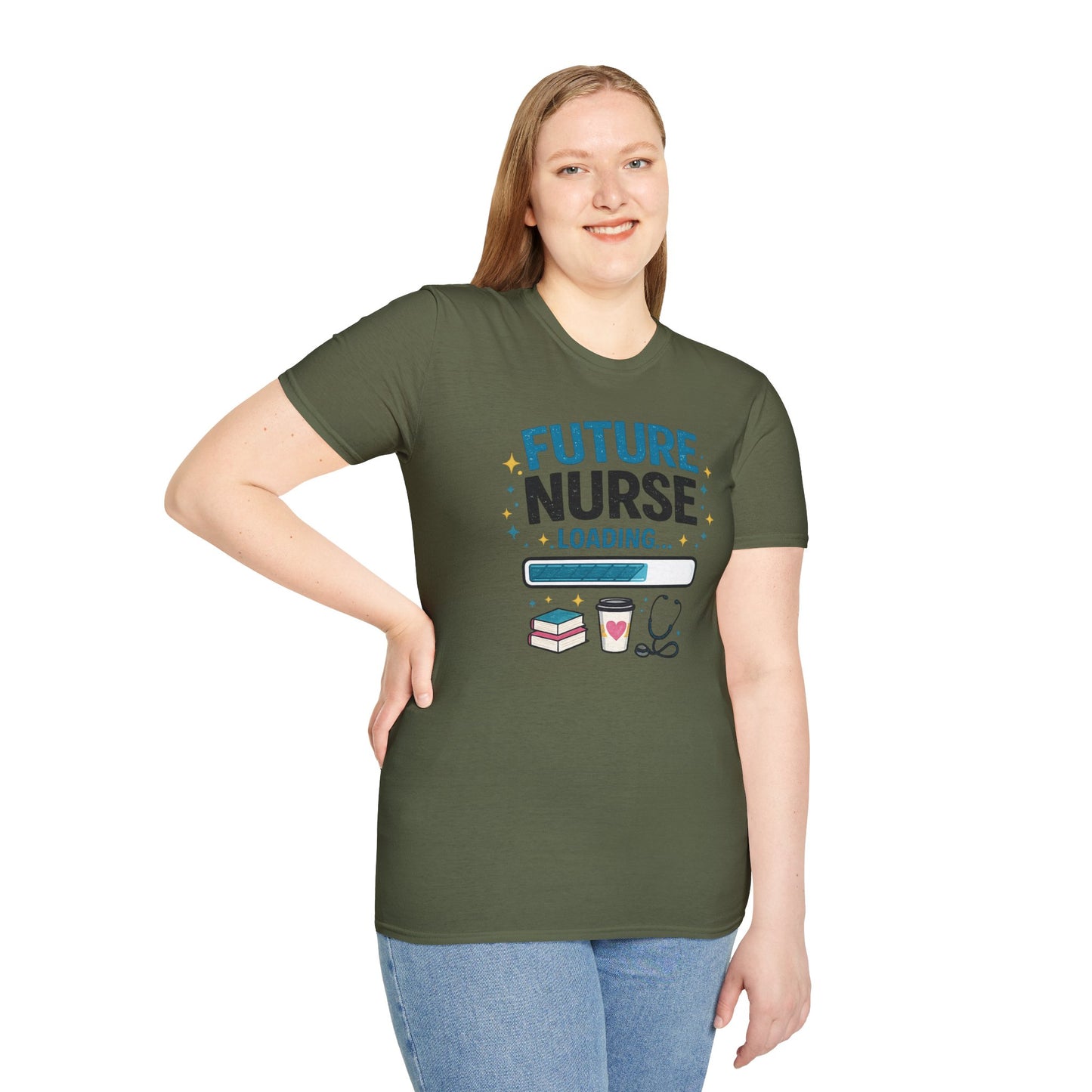 Future Nurse Loading Shirt – Funny Nursing Student T-Shirt, RN School Gift, Nursing School Graduation Tee, Nurse Student Gift Idea