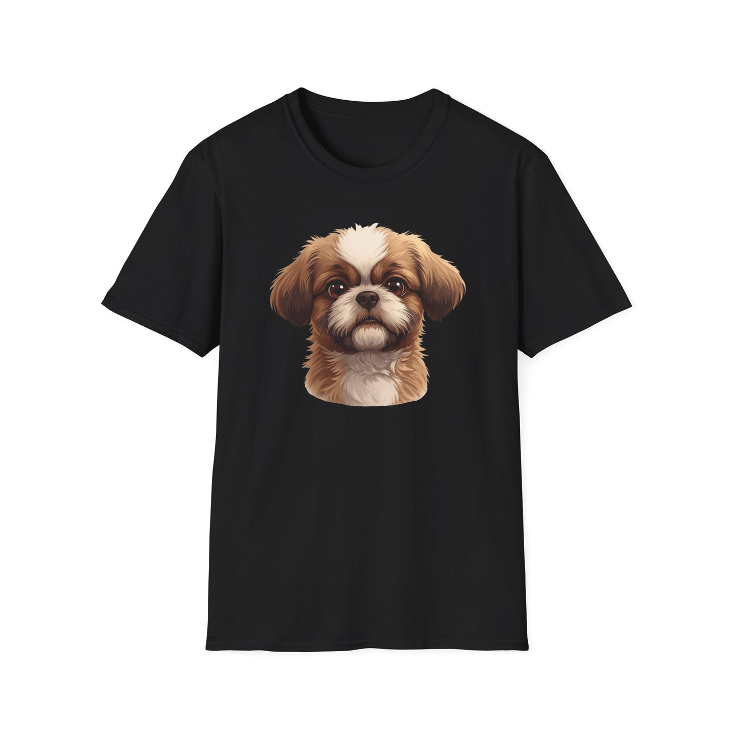 Shih Tzu Dog Portrait Shirt – Shih Tzu Shepherd Dog Lover Gift, Cute Dog Mom Tee, Dog Dad Shirt, Pet Breed Apparel