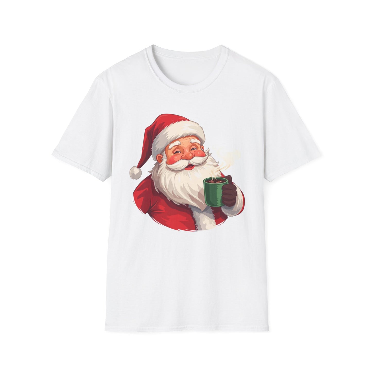 Santa enjoying Hot Chocolate Shirt, Family Christmas Shirts, Christmas T Shirt, Holiday Shirt, Cute Xmas Shirt for the family, Holiday Gift