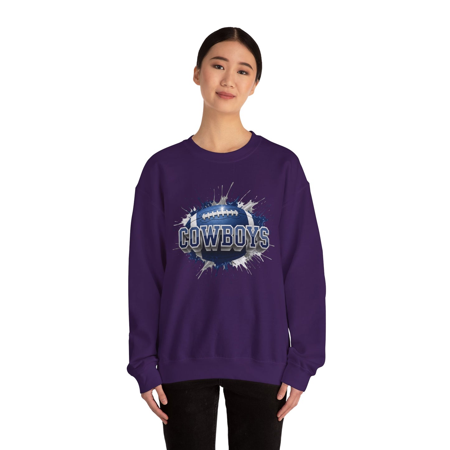 Dallas Football Sweatshirt, Dallas Team Sweatshirt, Football Gift for Dallas Fans, Game Day Sports Fan Football Apparel