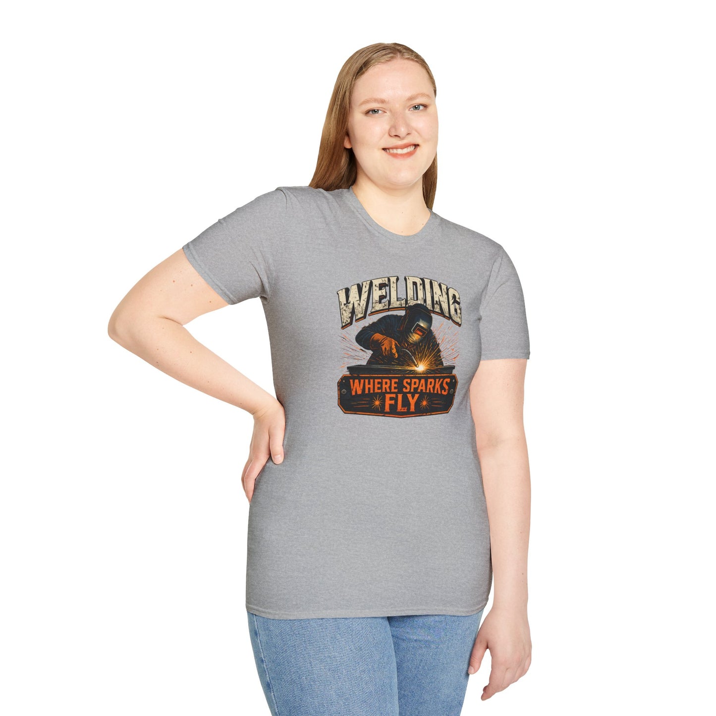 Welding Where Sparks Fly Shirt, Funny Welder T Shirt Gift, Welding Graphic Tee, Metal Worker Shirt, Blue Collar Tee