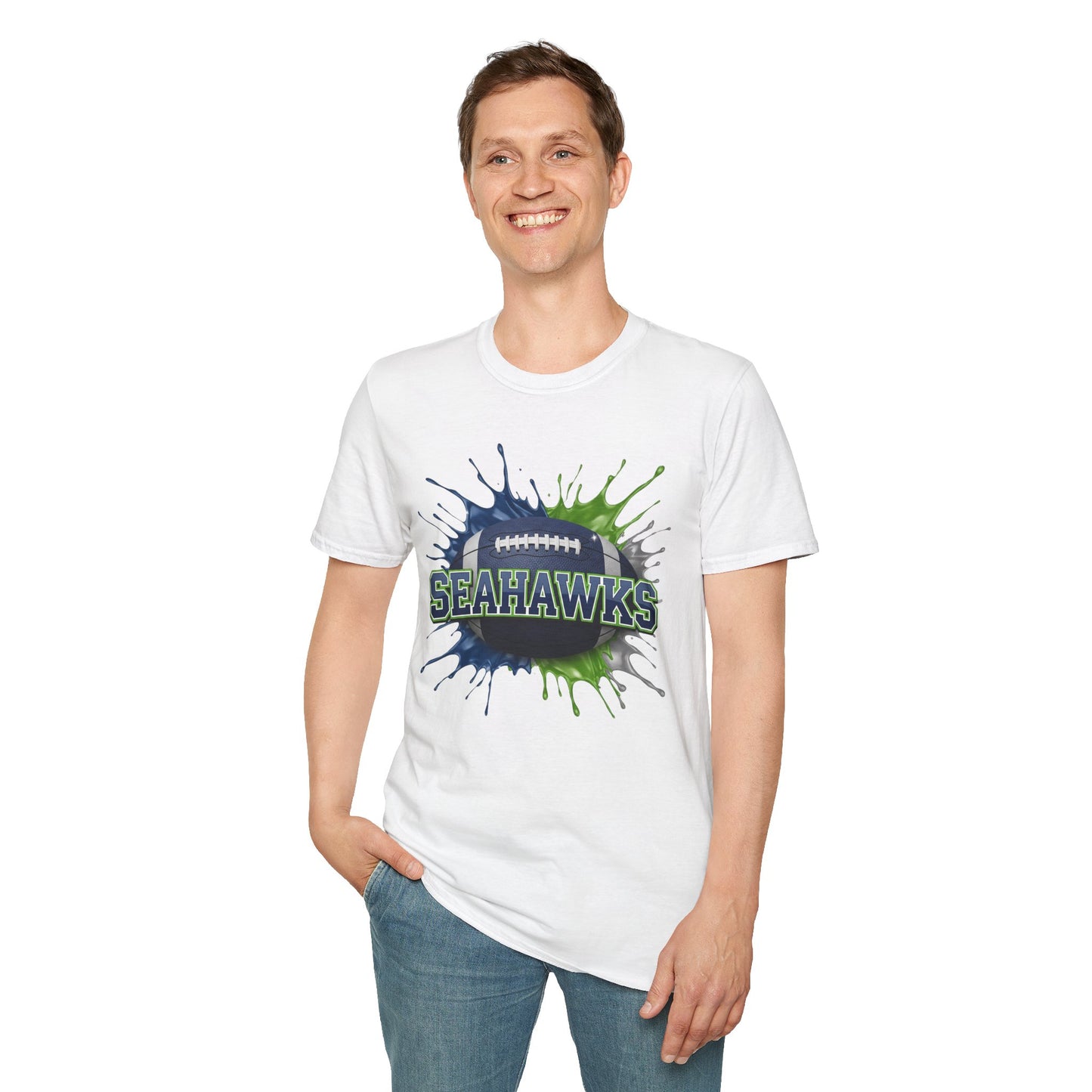 Seattle Football Unisex T-Shirt, Seattle Team Tee, Football Gift for Seattle Fans, Game Day Shirt, Sports Fan Apparel Football