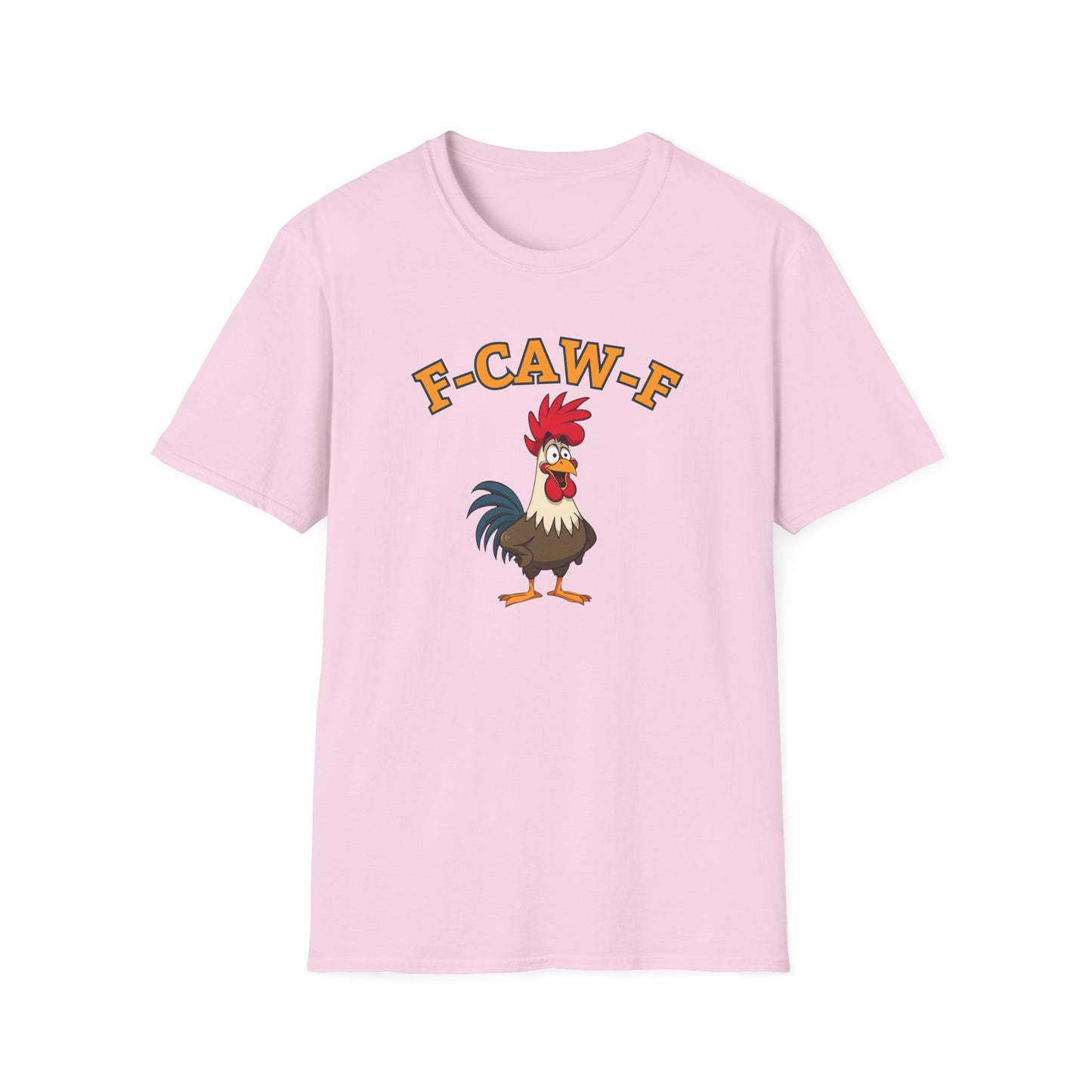 Funny F-CAW-F Rooster T-Shirt, Rooster Lover Shirt, Chicken Tee, Humorous Top, Fun Bird Apparel, Gift for him, Gift for her, Funny Shirt