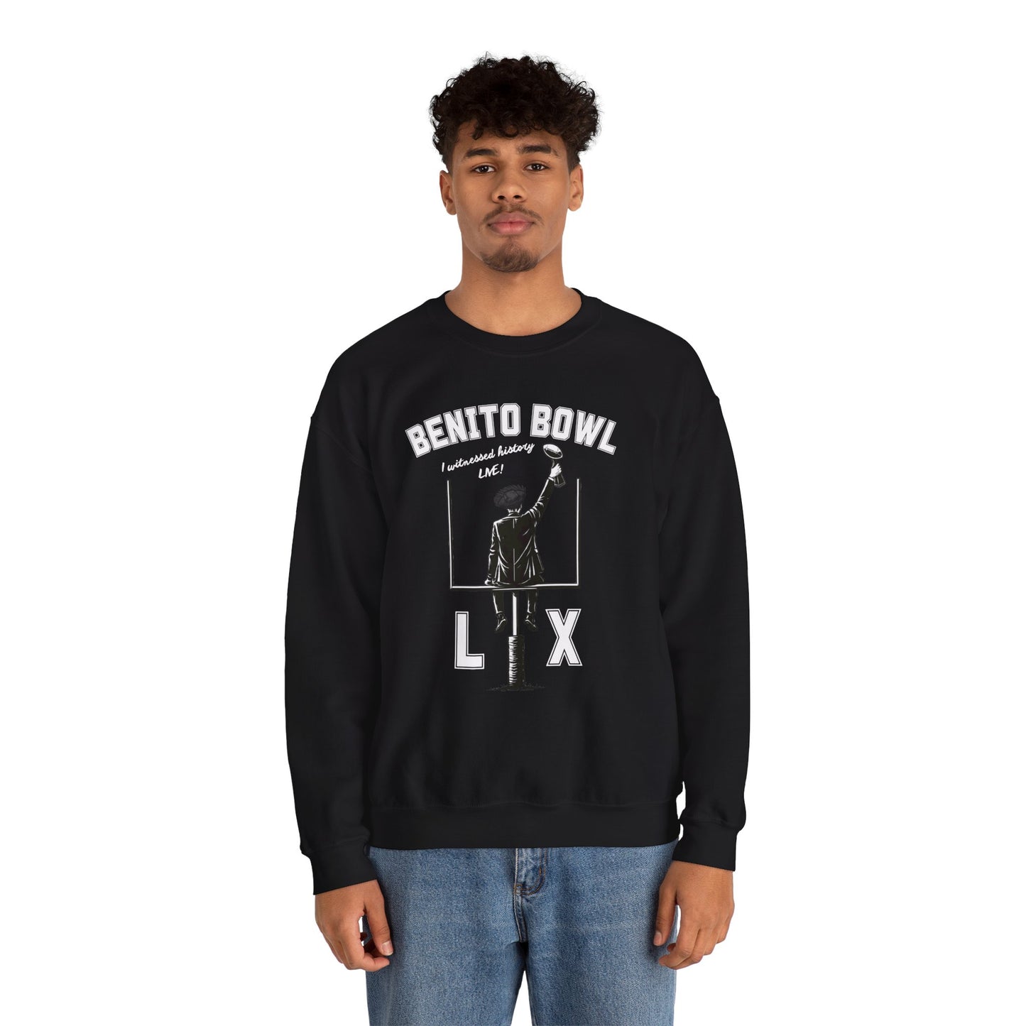 Benito Bowl LX Witnessed History Live Halftime Sweatshirt, Football Fan Gift, Benito Sweatshirt, Puerto Rico Boricua Heritage