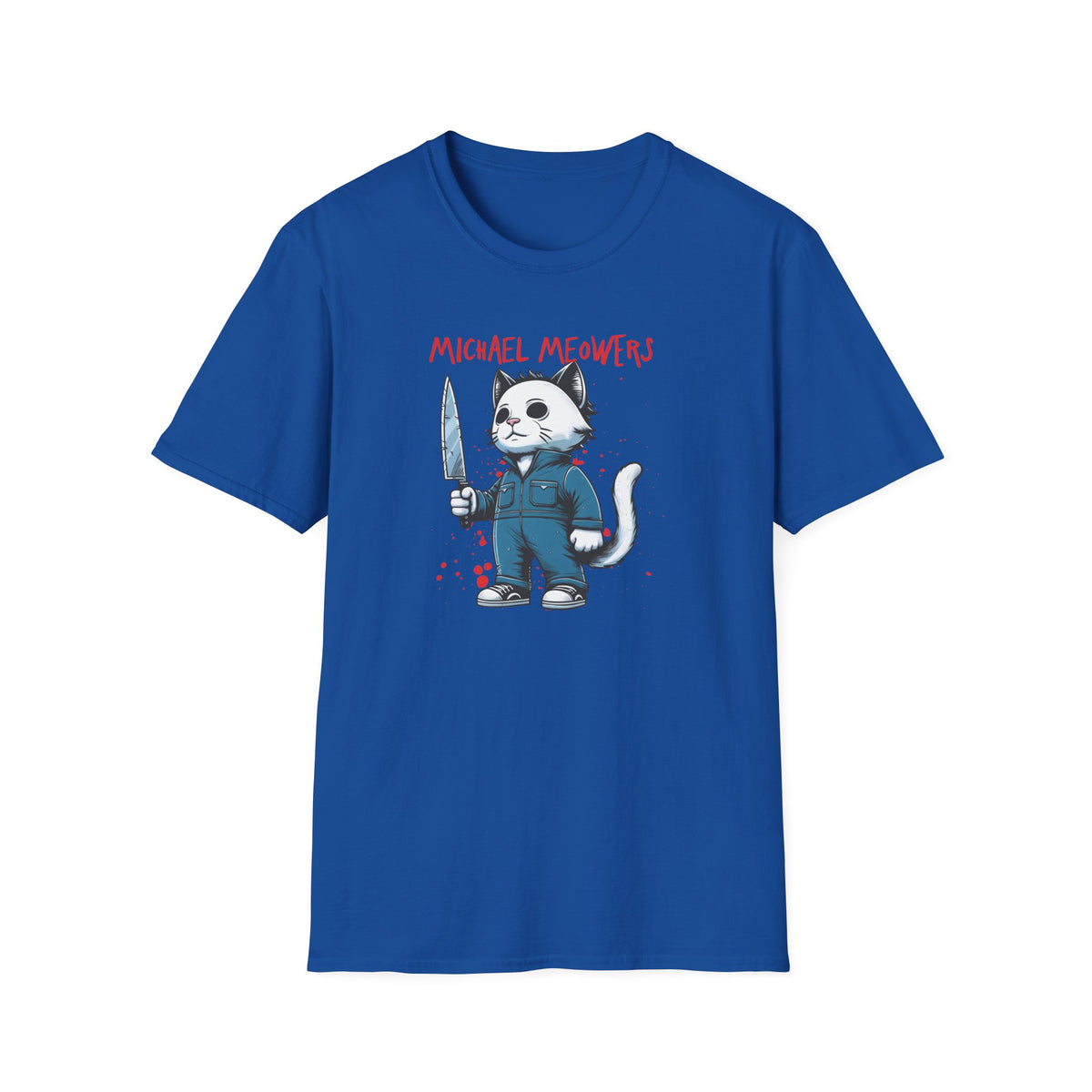 Michael Meowers Halloween Funny Cat T-Shirt, Scary Movie Tee, Halloween Cat Shirt, Horror Movie Cat Fan Gift, Horror Movie Character