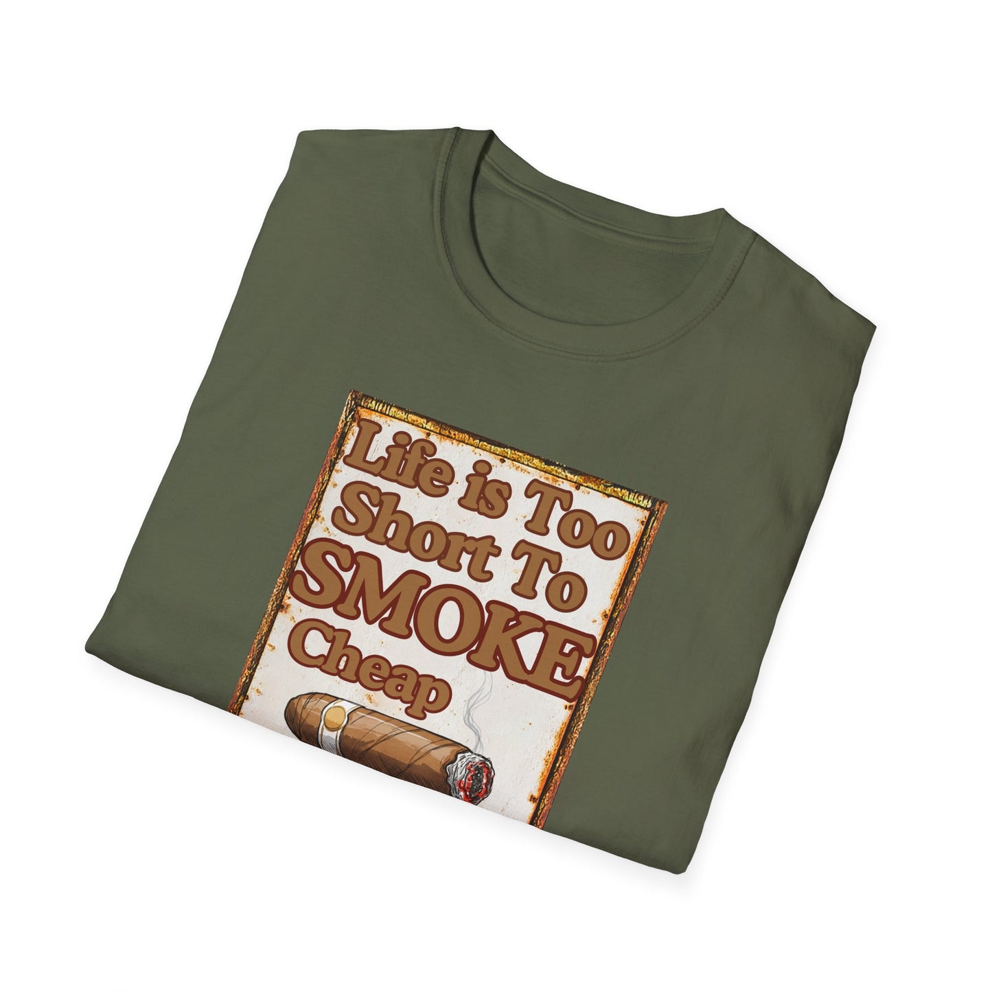 Life is too Short to Smoke Cheap Cigars T-Shirt, BBQ Pool Party Shirt, Fathers Day Gift, Relaxation Leisure, Cigar lover Gift, Grandpa Gift