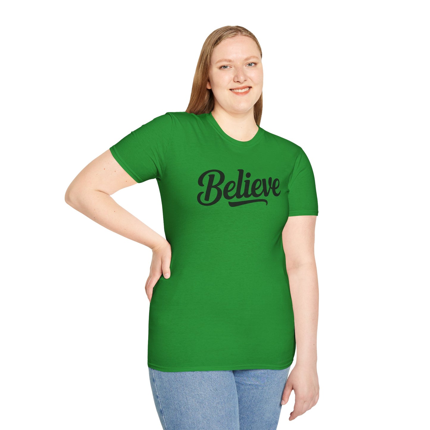 Believe T-Shirt – Inspirational Faith Shirt, Christian Motivational Tee, Positive Encouragement Apparel