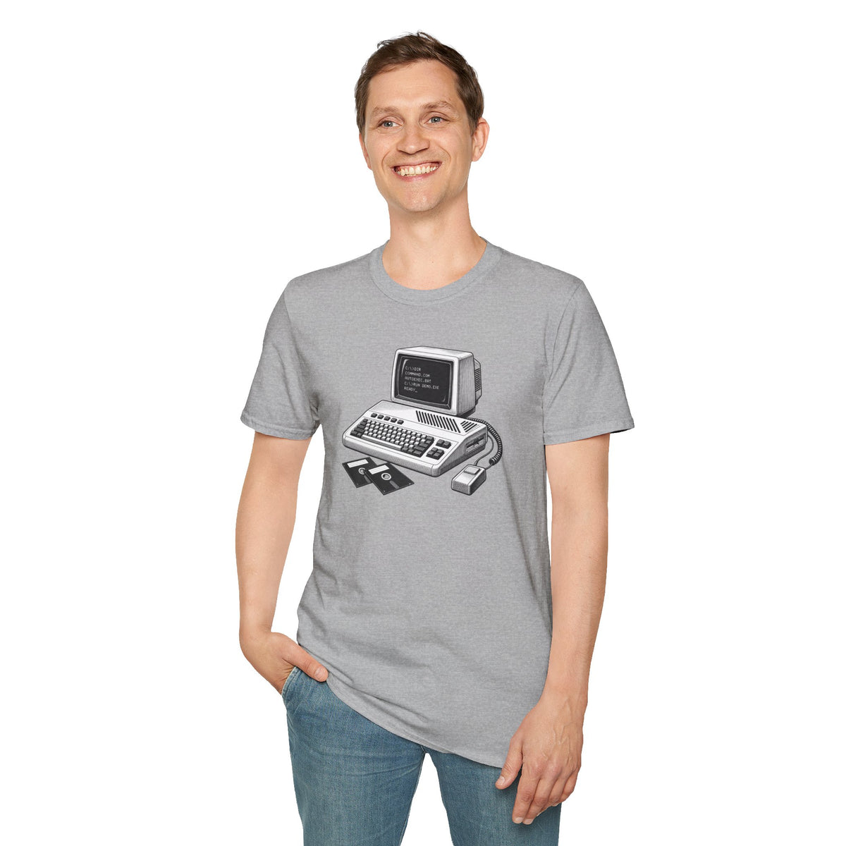 Vintage Computer T-Shirt, Retro Tech Shirt, Floppy Disk Tee, Programmer Gift, Computer Nerd Shirt