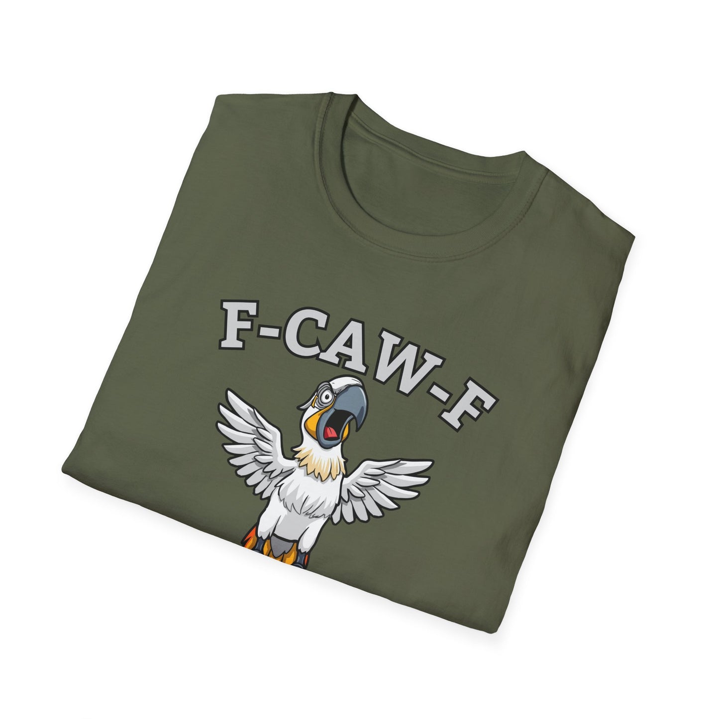 Funny F-CAW-F Macaw Parrot T-Shirt, Parrot Lover Shirt, Macaw Tee, Humorous Top, Macaw Parrot Apparel, Gift for him, Gift for her