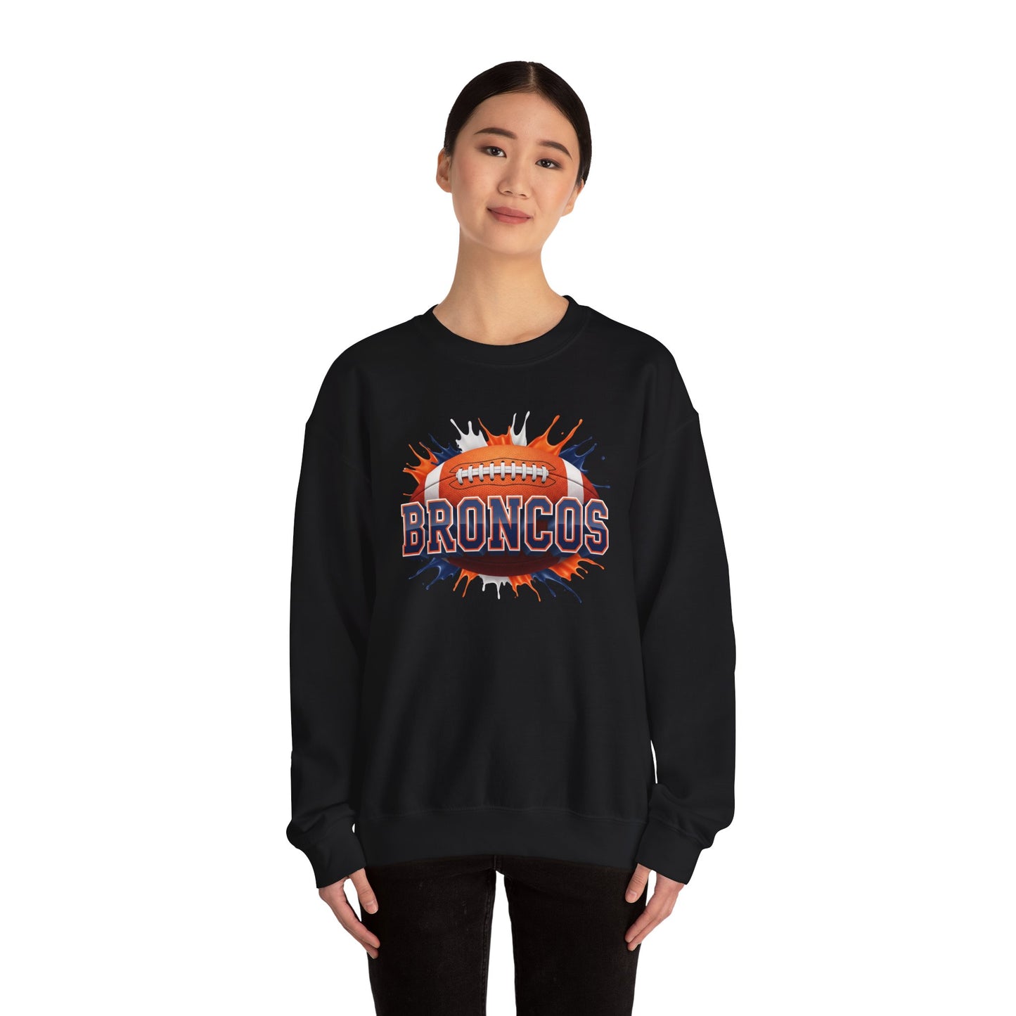 Denver Football Sweatshirt, Denver Team Sweatshirt, Football Gift for Denver Fans, Game Day Sports Fan Football Apparel