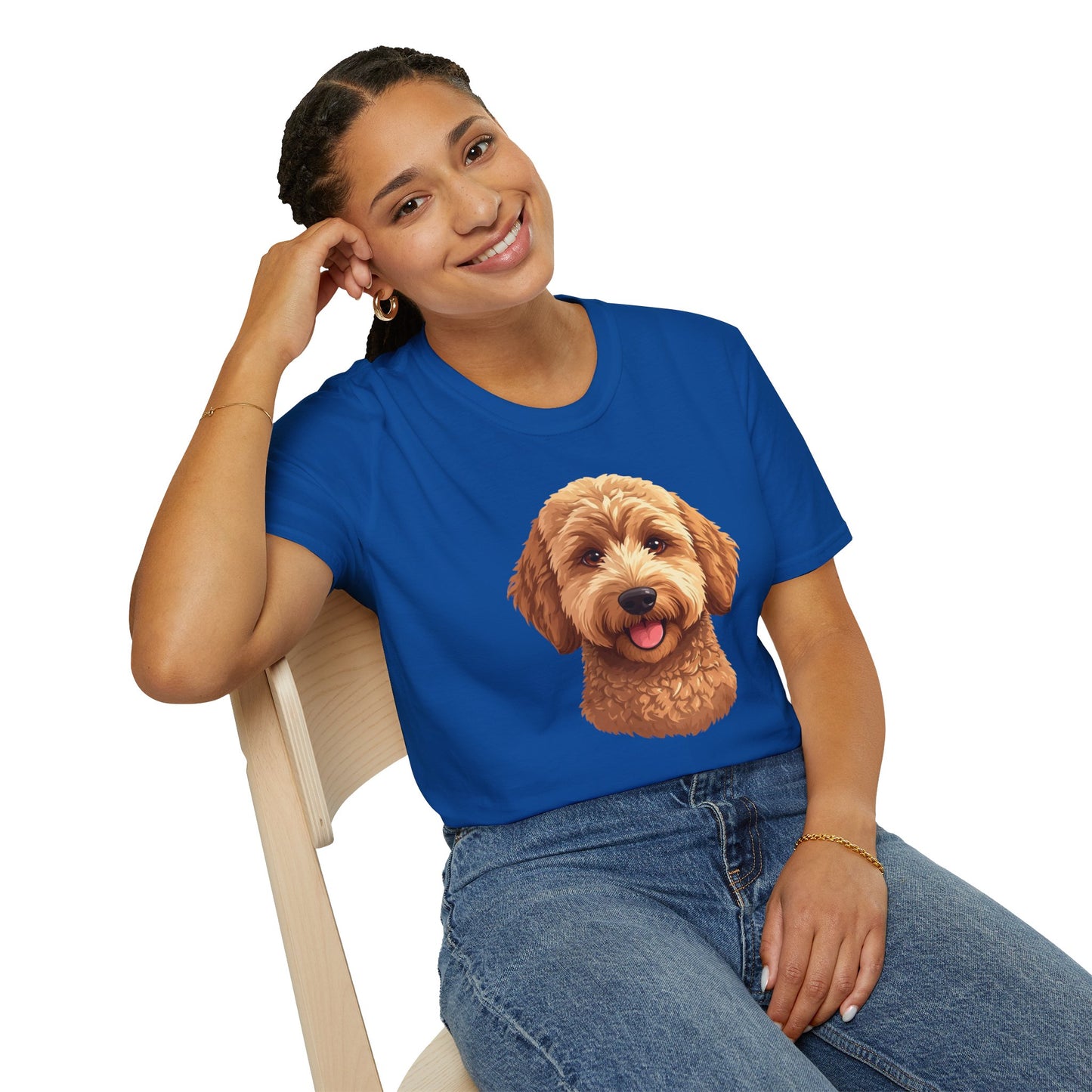 Goldendoodle Dog Portrait Shirt – Goldendoodle Dog Lover Gift, Cute Dog Mom Tee, Dog Dad Shirt, Pet Breed Apparel