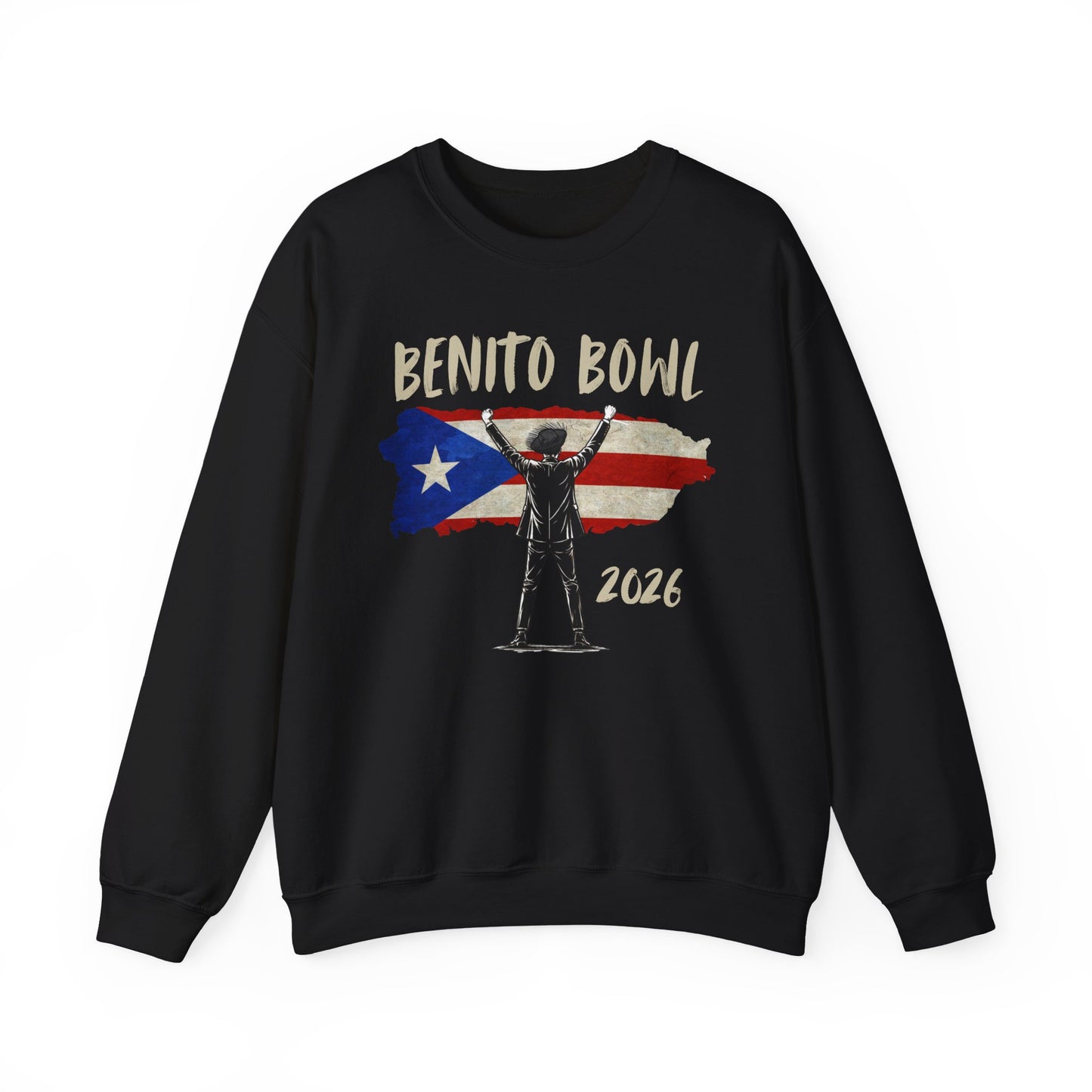 Benito Bowl 2026 PR Flag Sweatshirt, Benito Bowl, Football Fan Gift, Puerto Rico Boricua Heritage Culture Pride sweatshirt