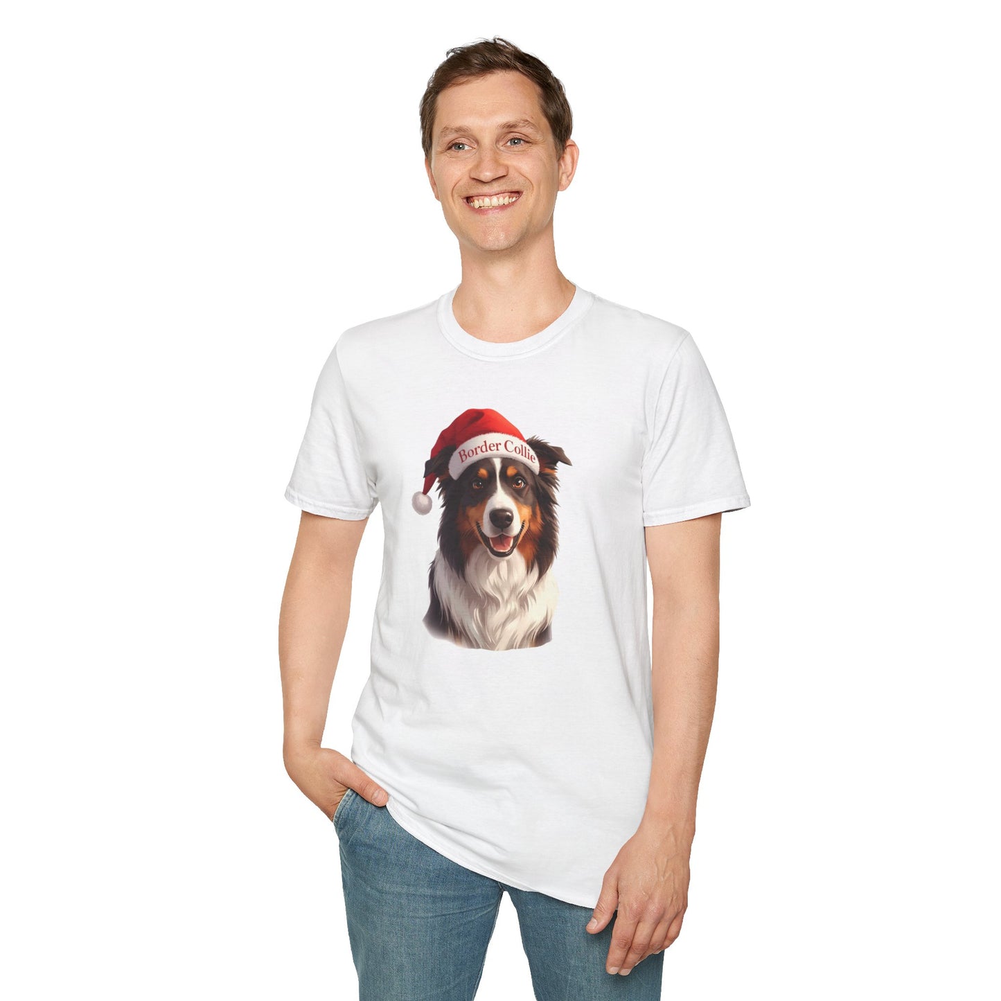 Border Collie Dog Portrait Shirt – Border Collie Dog Lover Gift, Cute Dog Mom Tee, Dog Dad Shirt, Pet Breed Apparel
