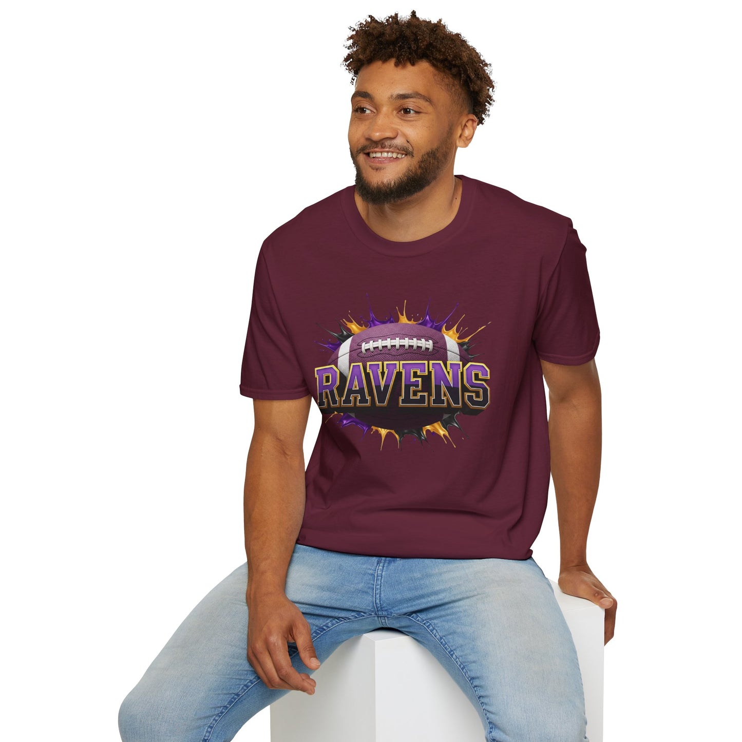 Baltimore Football Unisex T-Shirt, Baltimore Team Tee, Football Gift for Baltimore Fans, Game Day Shirt, Sports Fan Apparel Football Tee