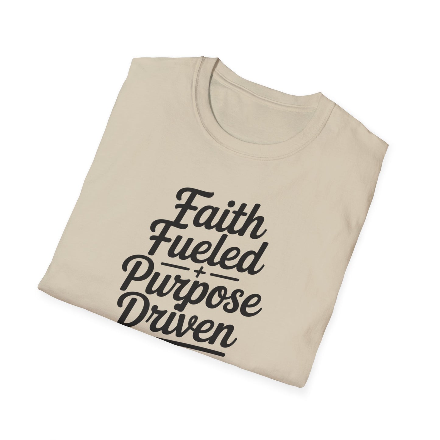Faith Fueled Purpose Driven T-Shirt – Inspirational Christian Shirt, Motivational Faith Tee for Women & Men