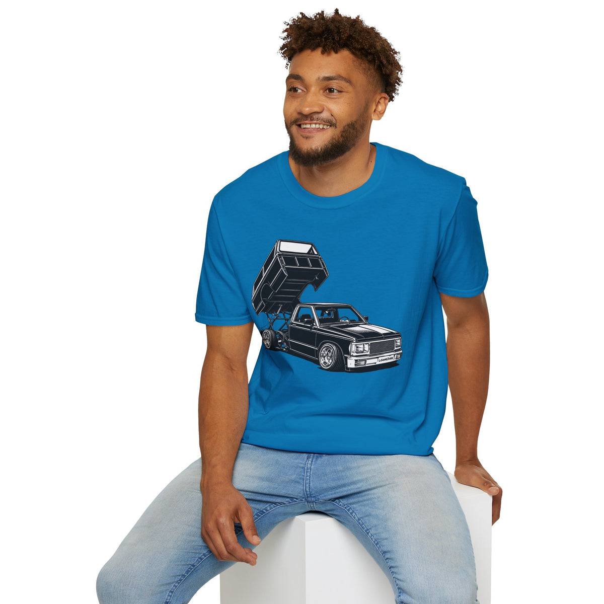 Lowrider Truck Shirt, Mini Truck T-Shirt, Custom Lowered Truck Tee, Car Enthusiast Gift, Mini Truck Bed Dancer, Garage Wear
