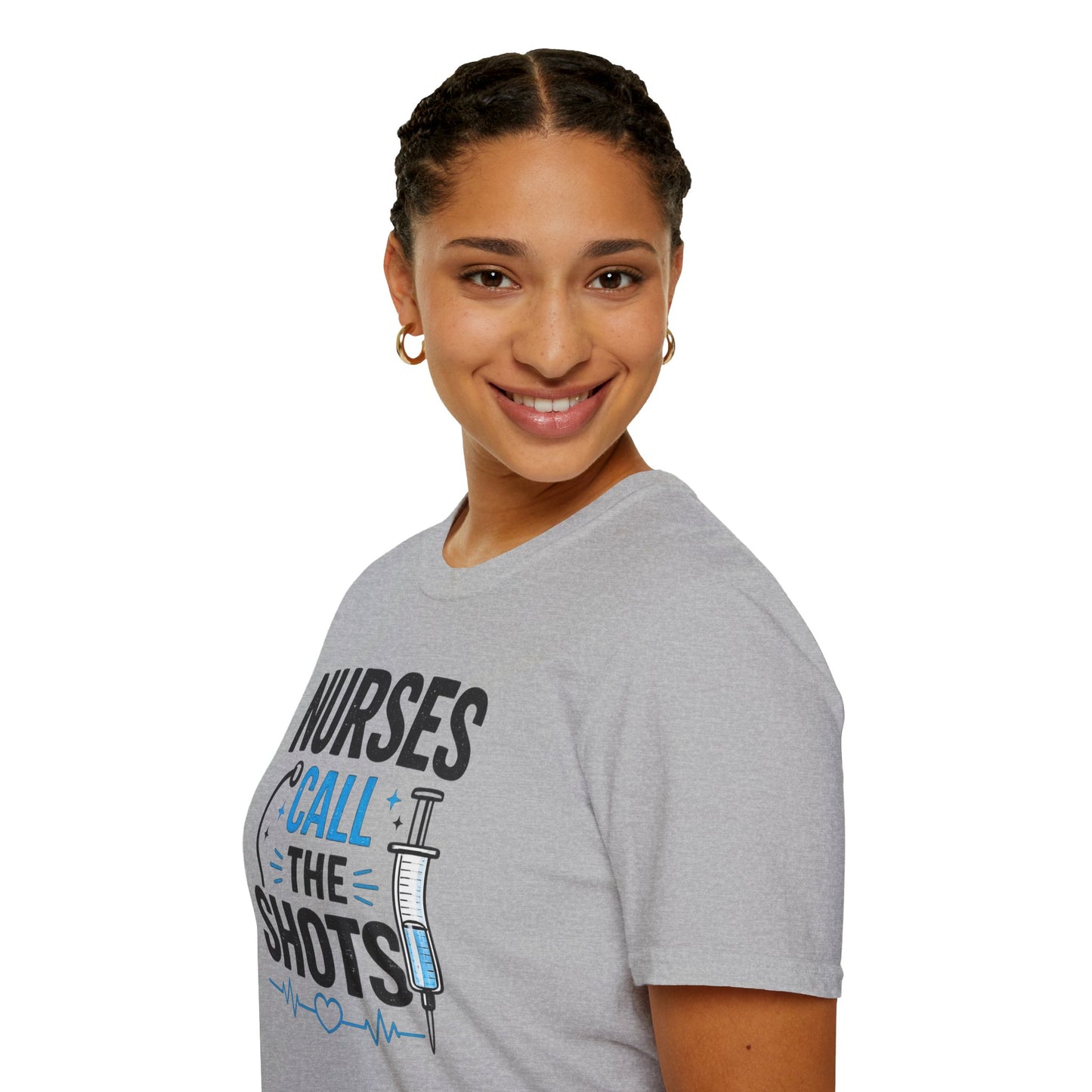 Nurses Call The Shots Shirt Funny Nurse Gift Medical Humor RN CNA Nursing Tee